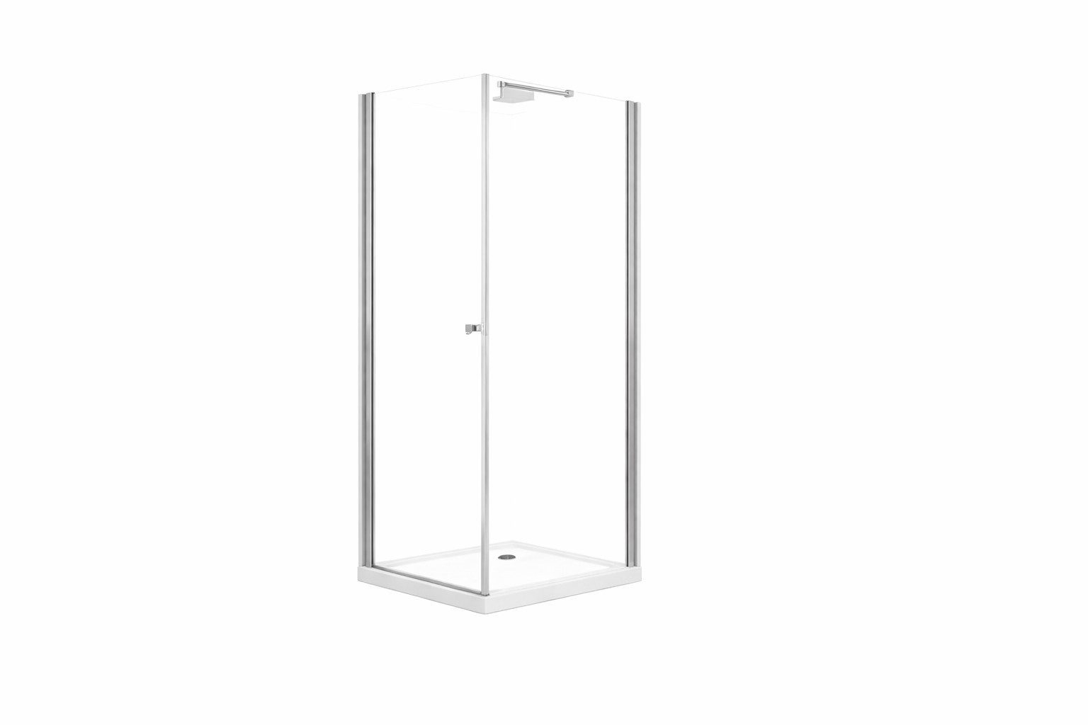 BuyLando.Shop Eckdusche Glaswerk Westfalen - Isabella 80x80x195cm Eck Duschkabine inkl. DT / S, BxT: 80x80 cm, Glas, Standard, inkl. Duschtasse & Siphon