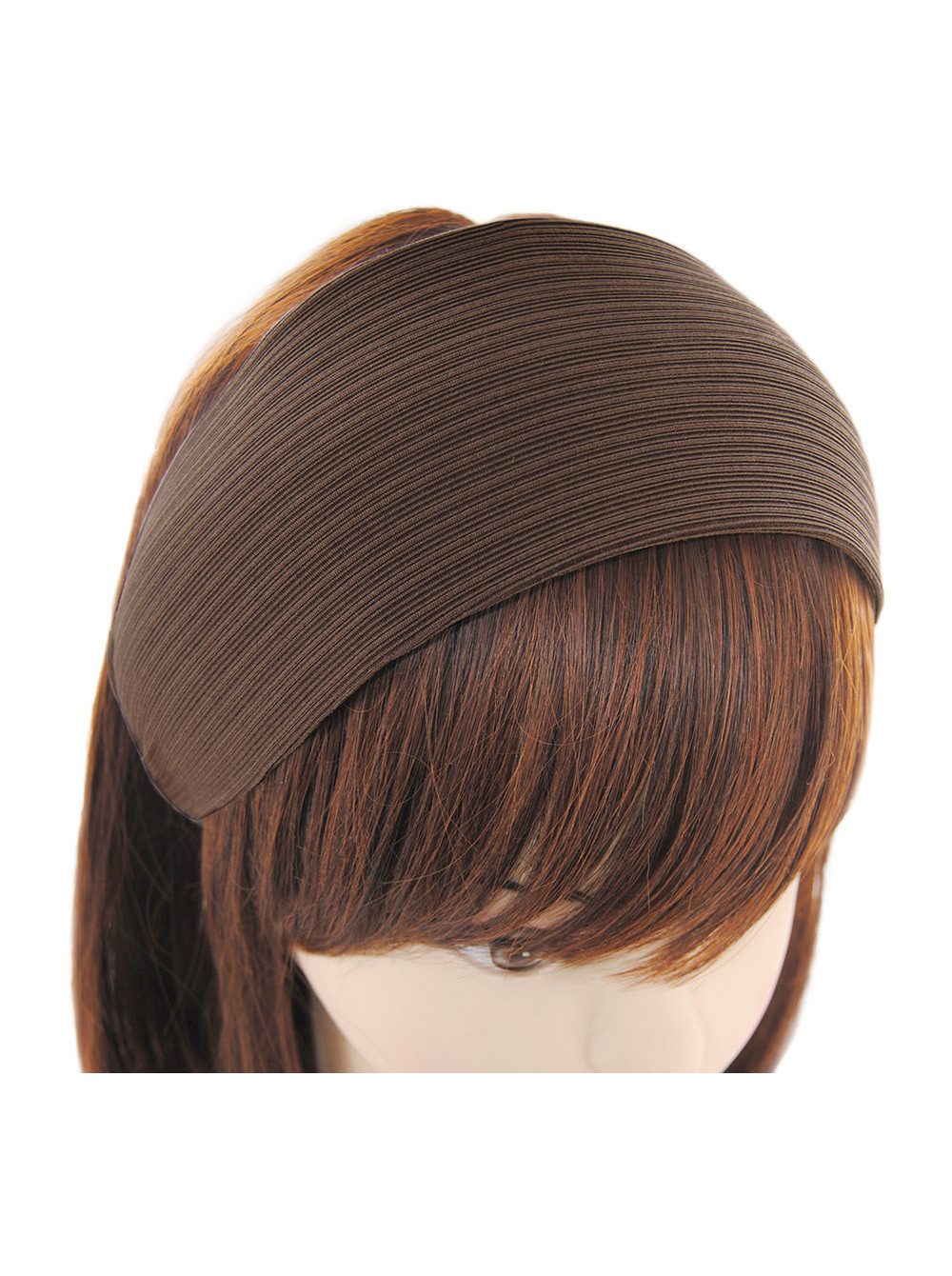 axy Haarreif Breiter Haarreif aus Plissiertem Stoff Wunderschönes Design, Damen Breiter Haarreif Haarband Haarreifen