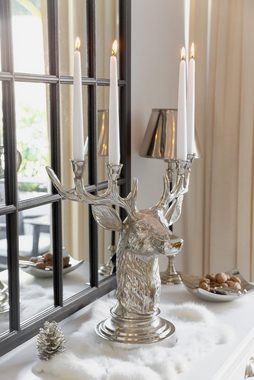 EDZARD Kerzenleuchter Zapfen, Kerzenhalter im Tannen-Design, Weihnachtsdeko, Höhe 6 cm, Ø 7 cm