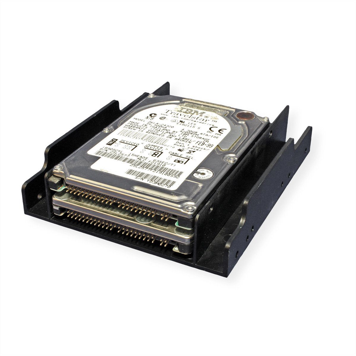 ROLINE PC-Gehäuse Montageadapter, 3,5 Zoll Rahmen für 2x 2.5 HDD
