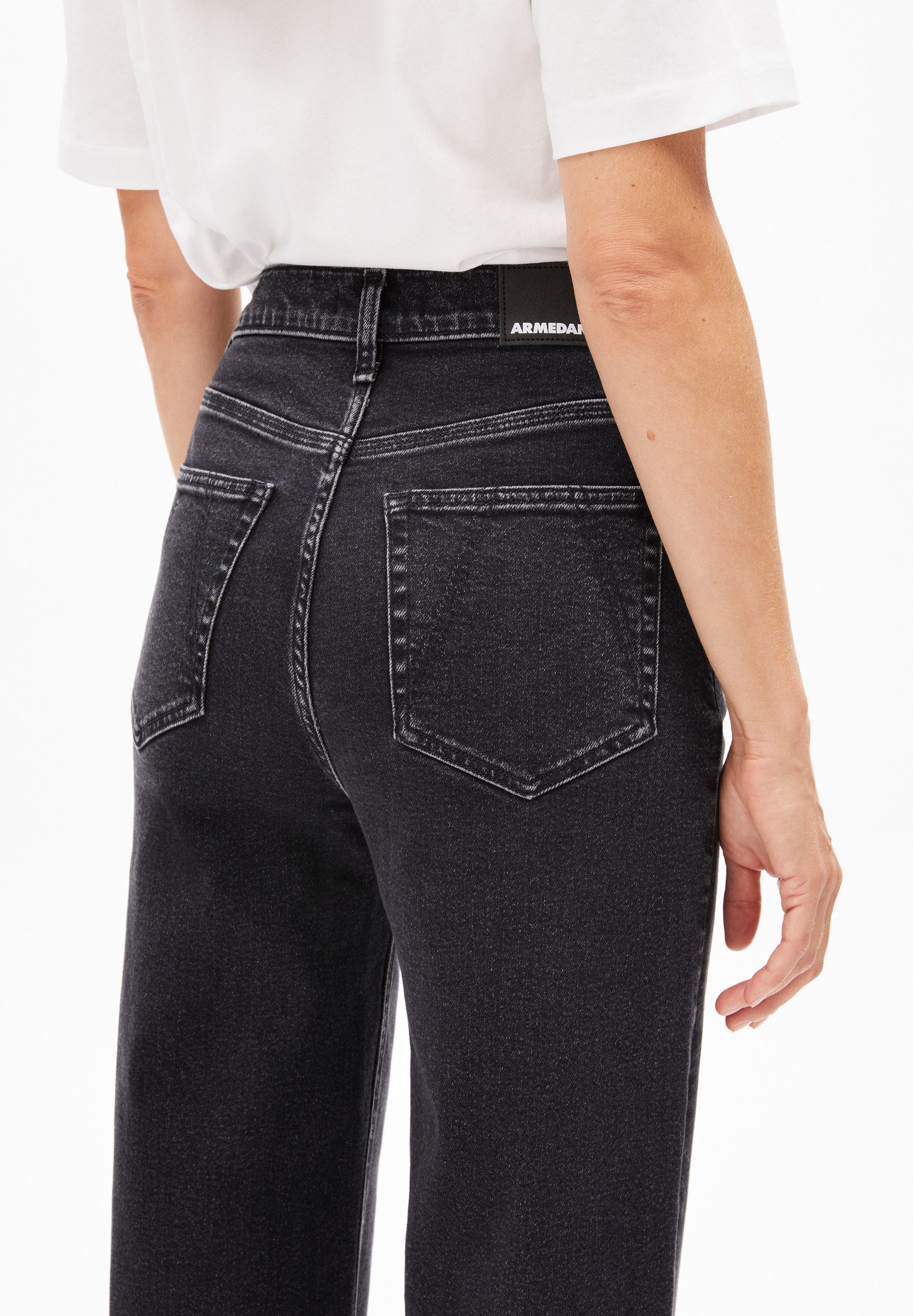 Armedangels Weite Jeans MURLIAA CROPPED (Comfort-Stretch, Skinny Fit) High waist
