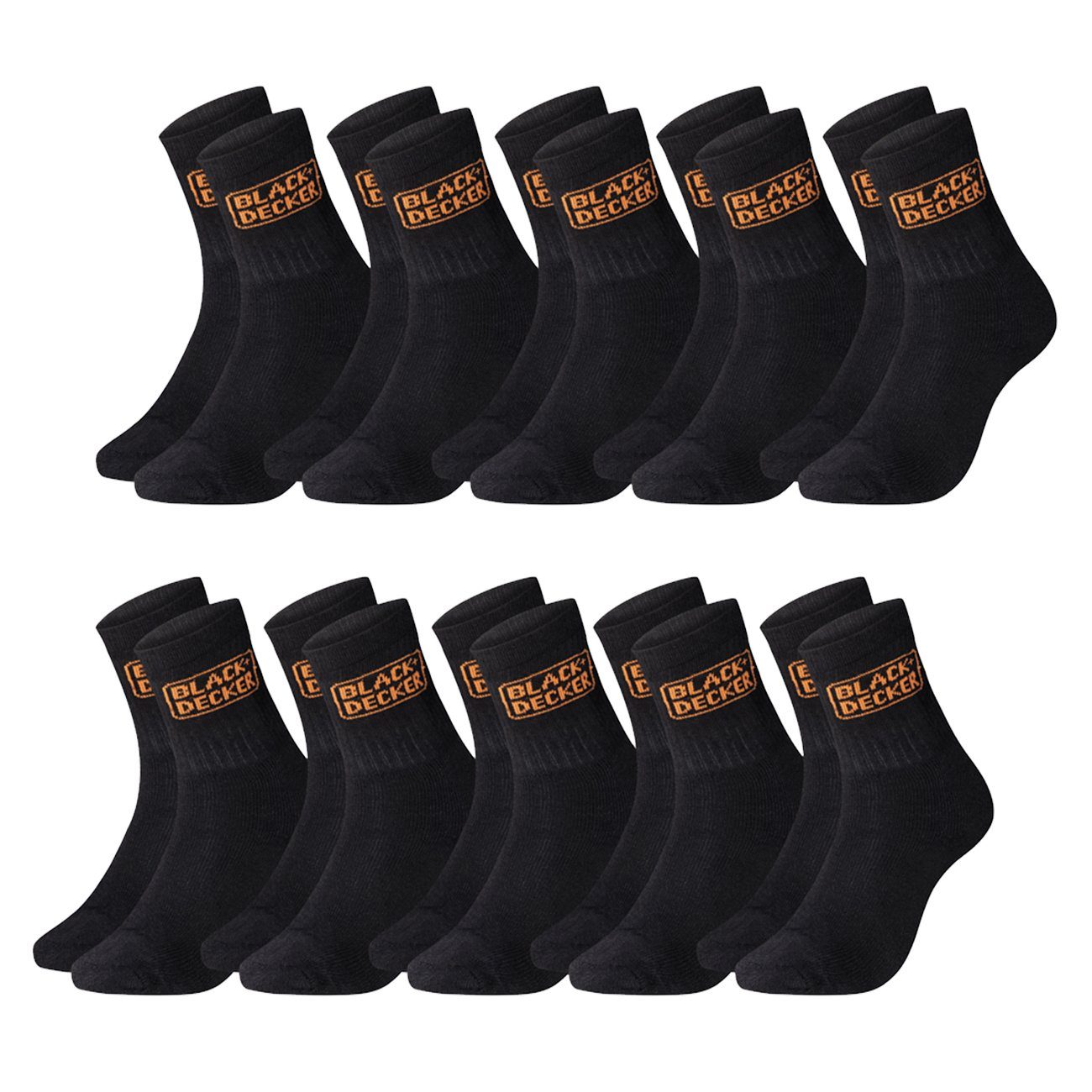 10 Paar Black/Black (BX/CHS/1/X5/TEKC)