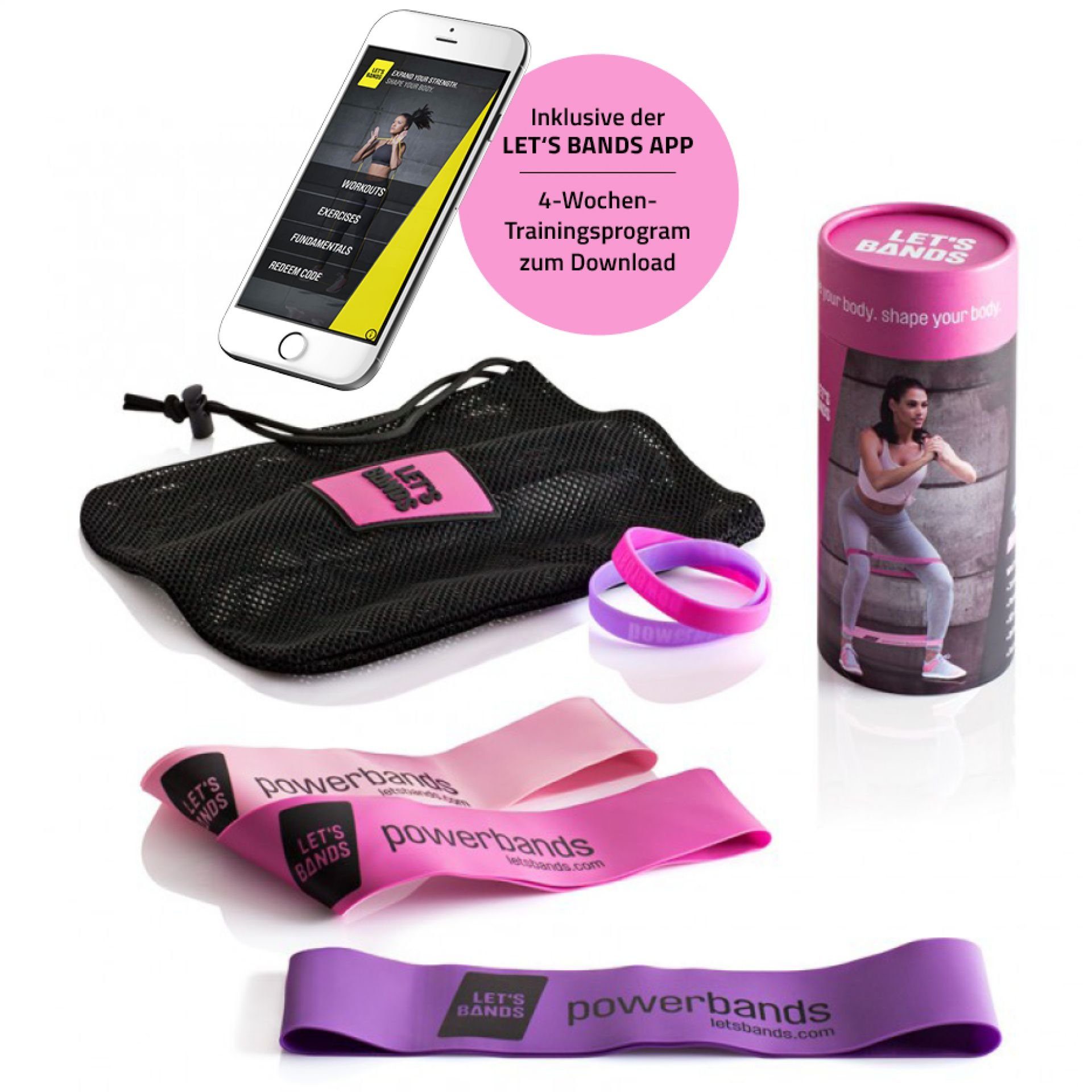 Trainingsbänder Let's Bands Powerbands Set Lady PRO