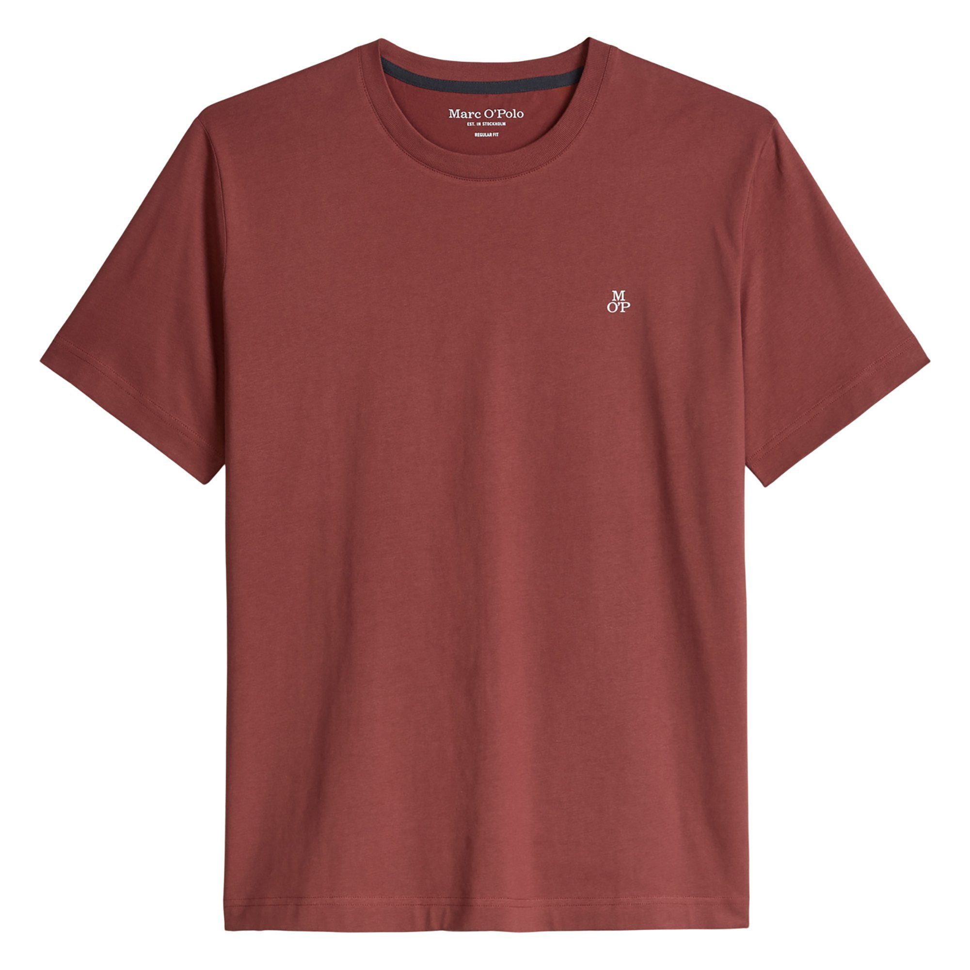 Marc O'Polo T-Shirt Herren T-Shirt 1er Pack Baumwolle Small-Logo (Packung, 1er Pack)