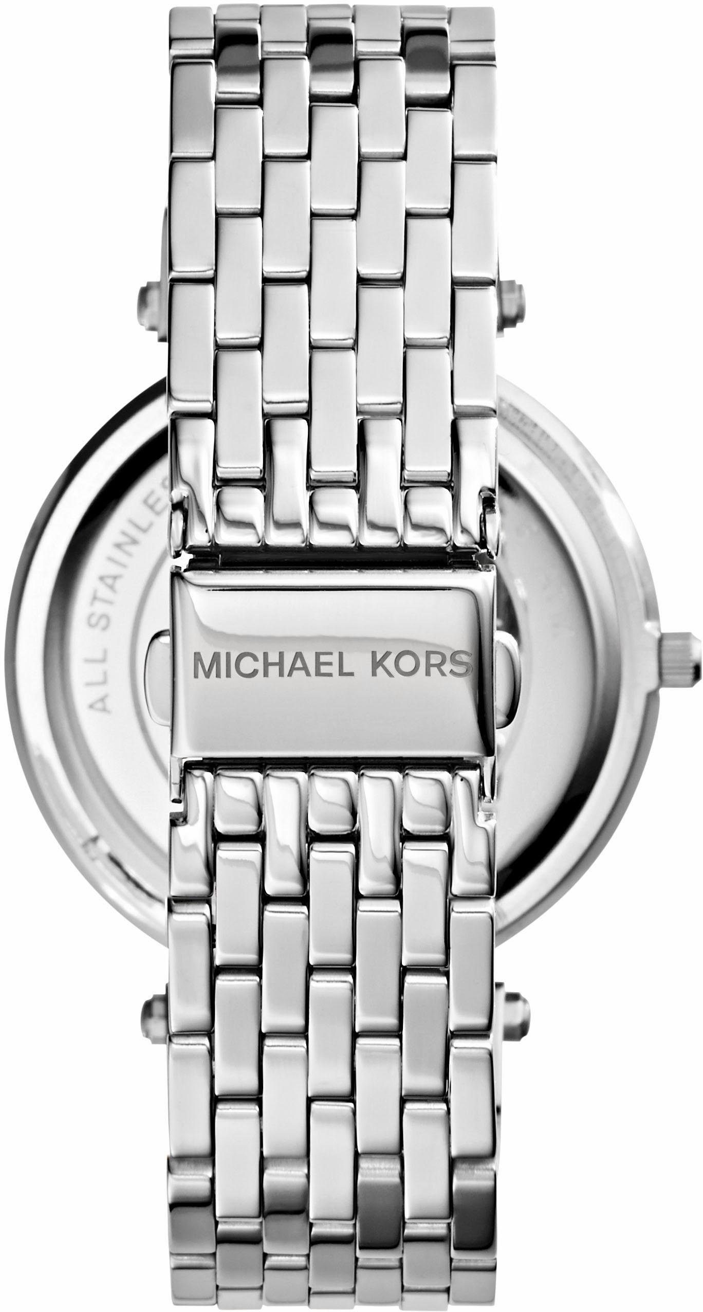 MICHAEL KORS Quarzuhr DARCI MK3190, Armbanduhr, Damenuhr, Glassteine, Edelstahlarmband