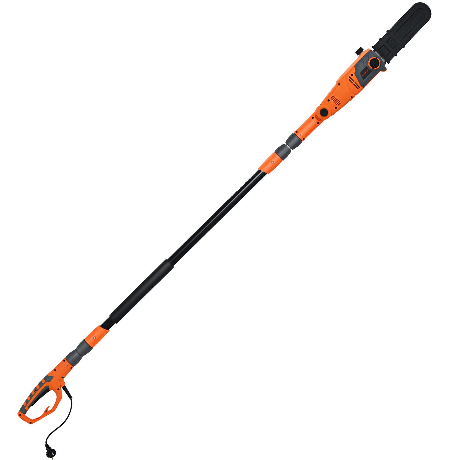 COSTWAY Elektro-Kettensäge, 212-286cm verstellbar, verstellbarer Sägekopf