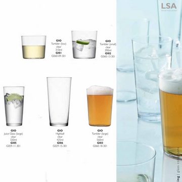 LSA Gläser-Set, Glas Gio Large 6er Set, h:12cm