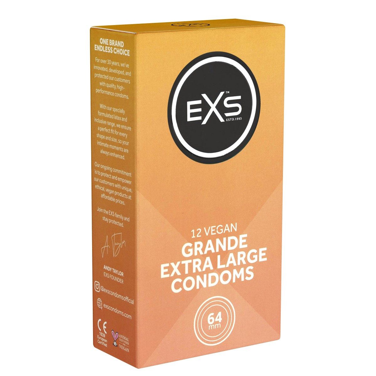 EXS XXL-Kondome Grande Packung mit, 12 St., XXL-Kondome für noch mehr Freiraum