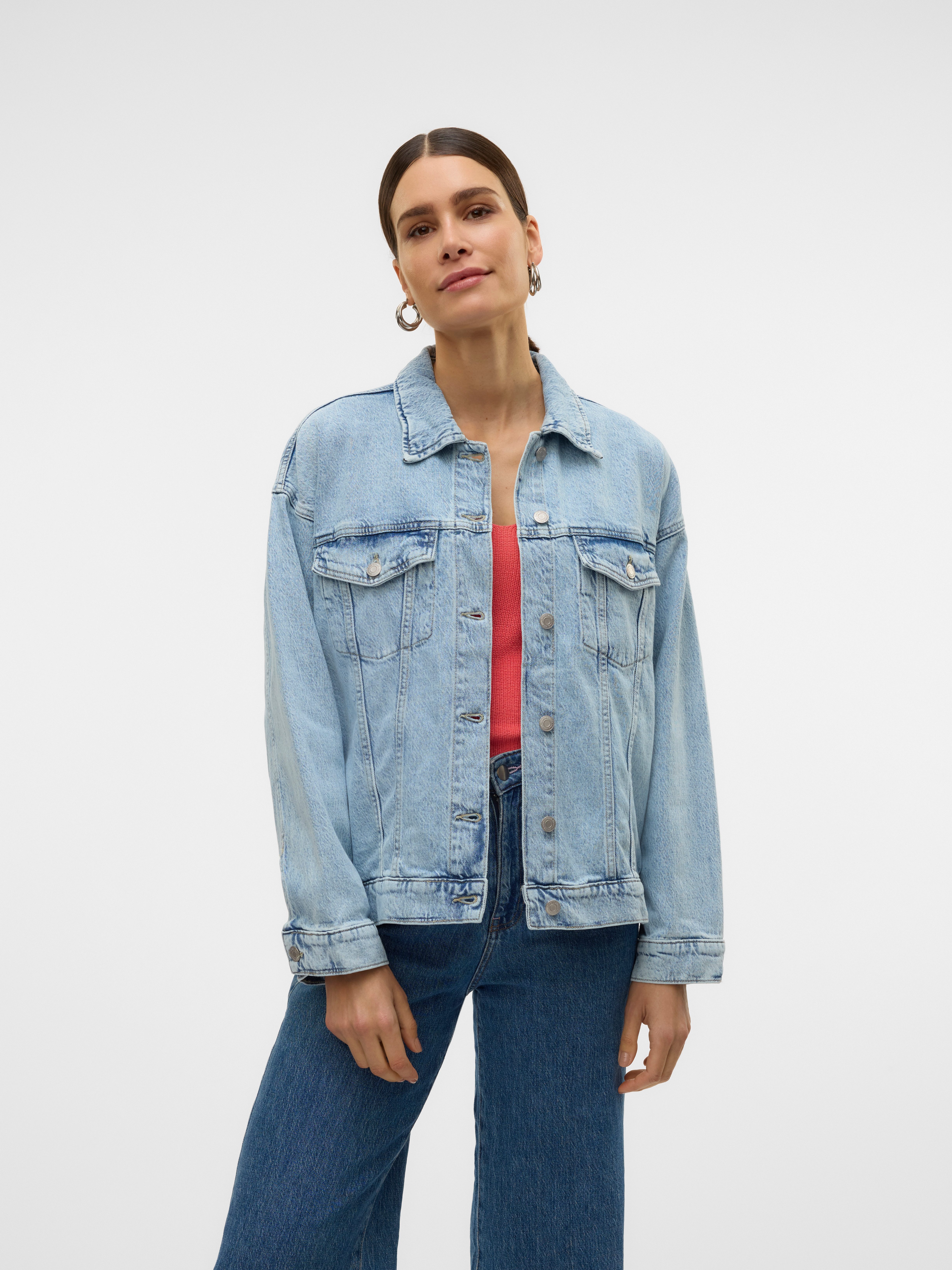 Vero Moda Jeansjacke VMTESSA LS OVERSIZE günstig online kaufen