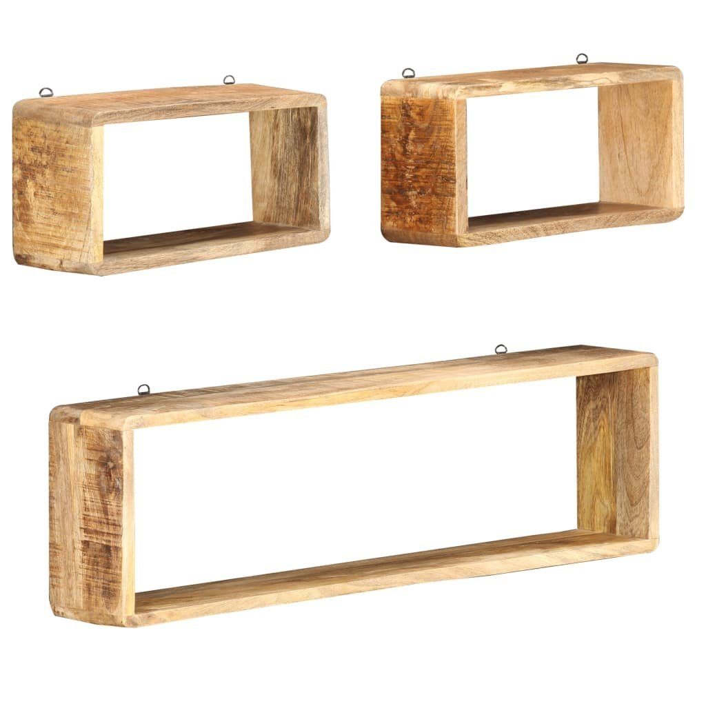 furnicato Стеллажи-кубы 3-tlg. Würfel-Wandregal-Set Massivholz, 1-tlg.