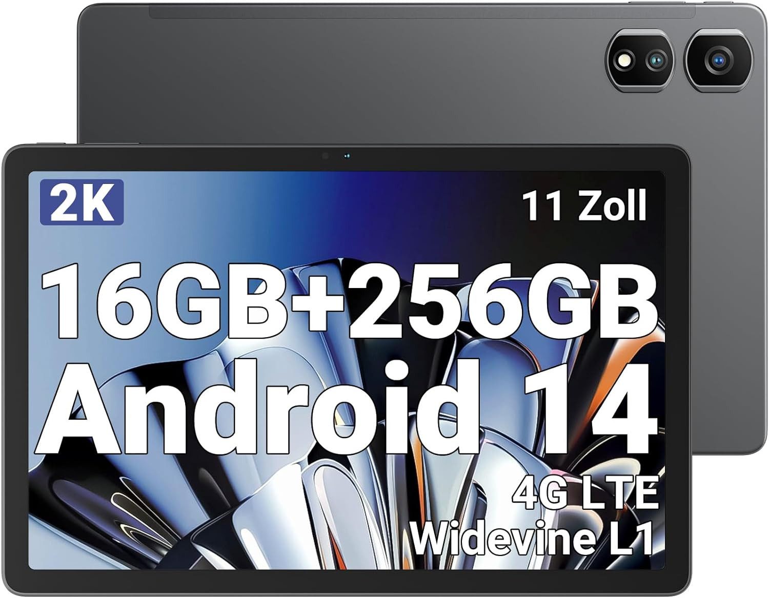blackview 16GB RAM Octa-Core-Prozessor 7700mAh Widevine L1/GPS Gaming Tablet (11