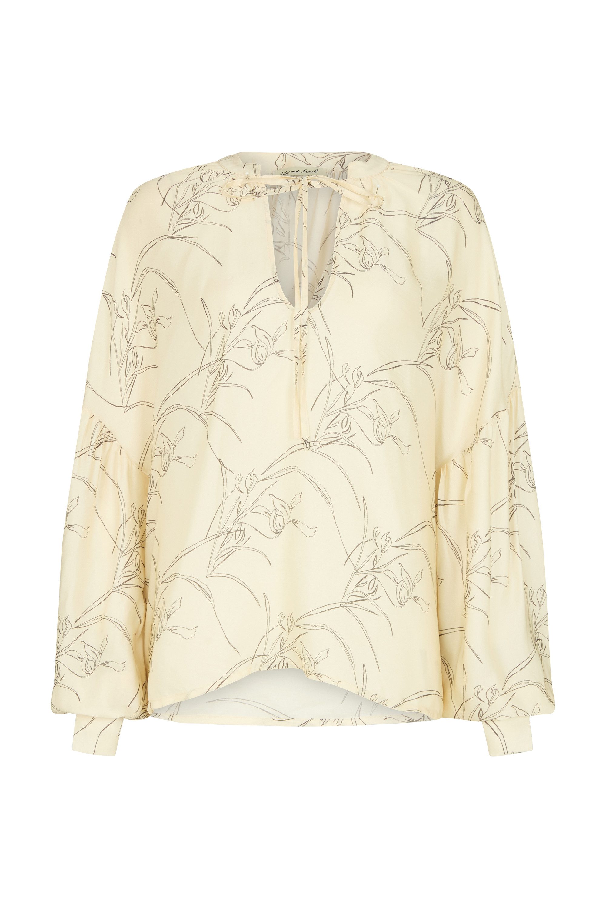 Lily and Lionel Hemdbluse Rosetti Billowy Sleeves Floral Print Blouse Damen
