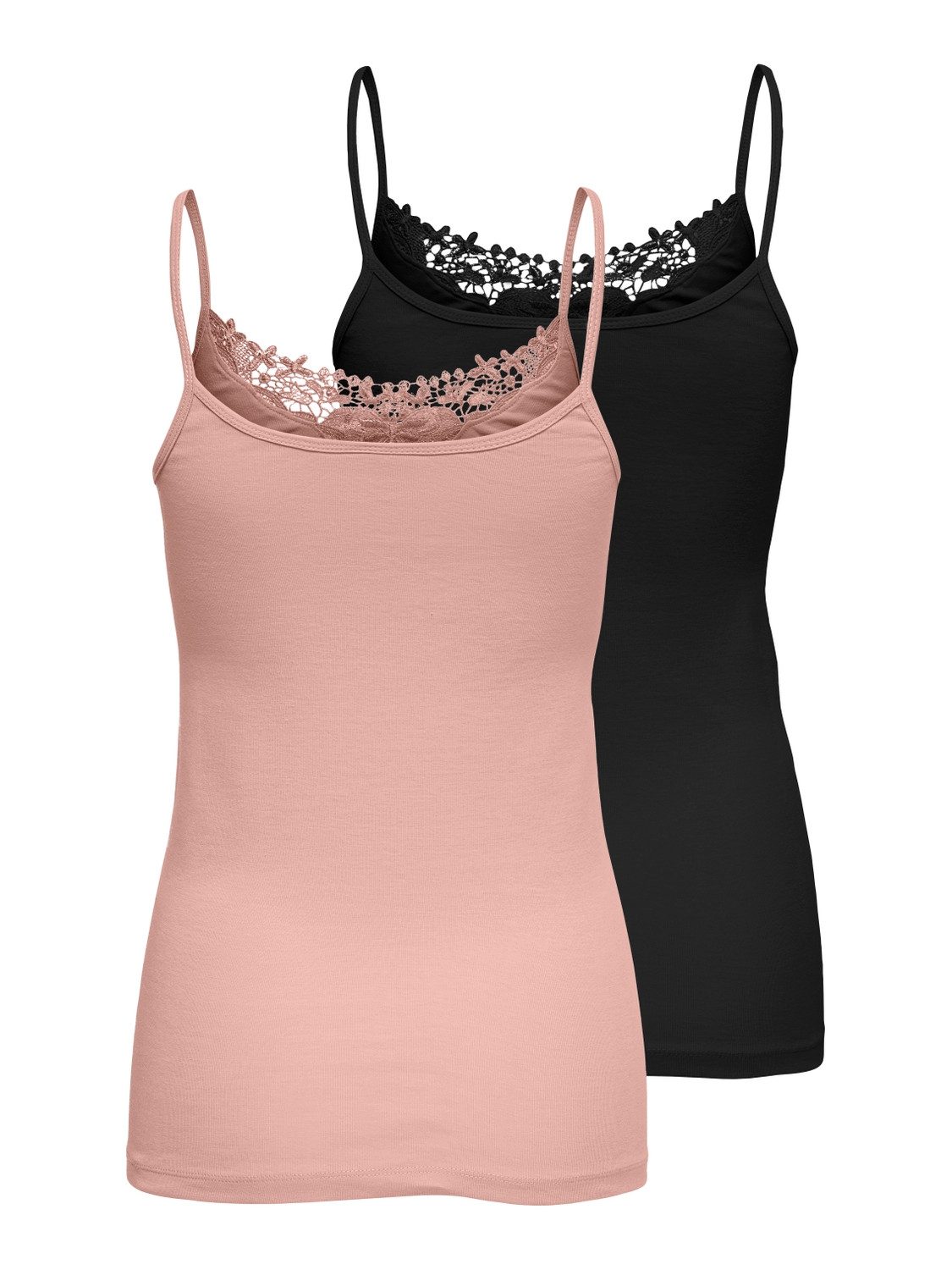 ONLY Spitzentop ONLKIRA – Doppelpack mit Spitzendetail für feminine Looks ( günstig online kaufen