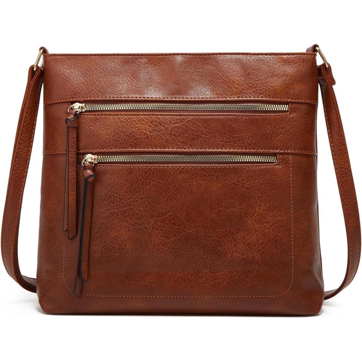 Umhängetasche Umhängetasche aus weichem PU-Leder für Damen, Crossbody-Tasche mit