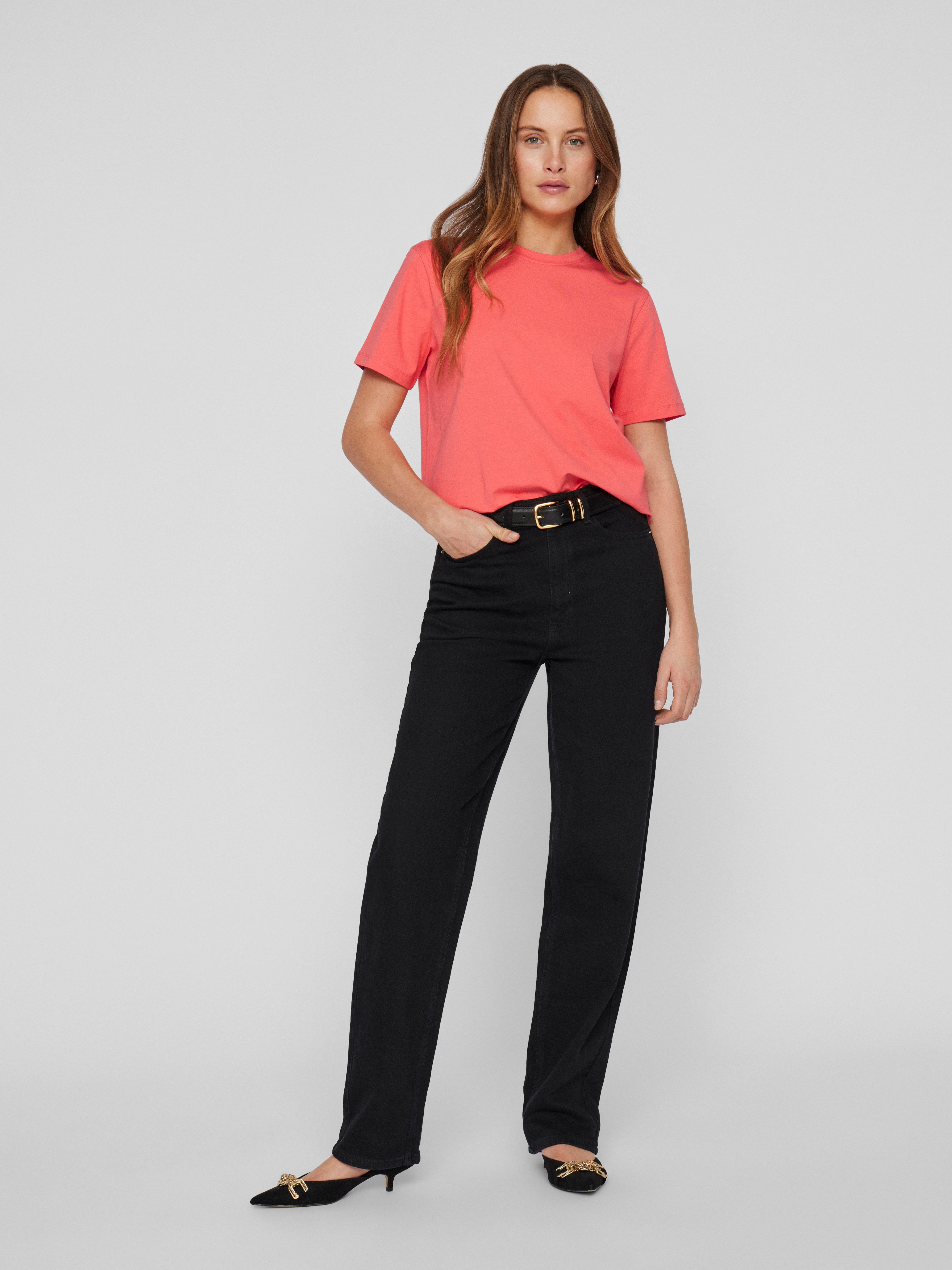 Vila Kurzarmshirt VINORA S/S T-SHIRT - NOOS