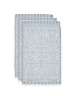 PiP Studio Handtuch Tile Pip Light Blue 30X50 Set A 3 Hellblau 100% Cotton, terry, 50, Baumwolle (1-St)