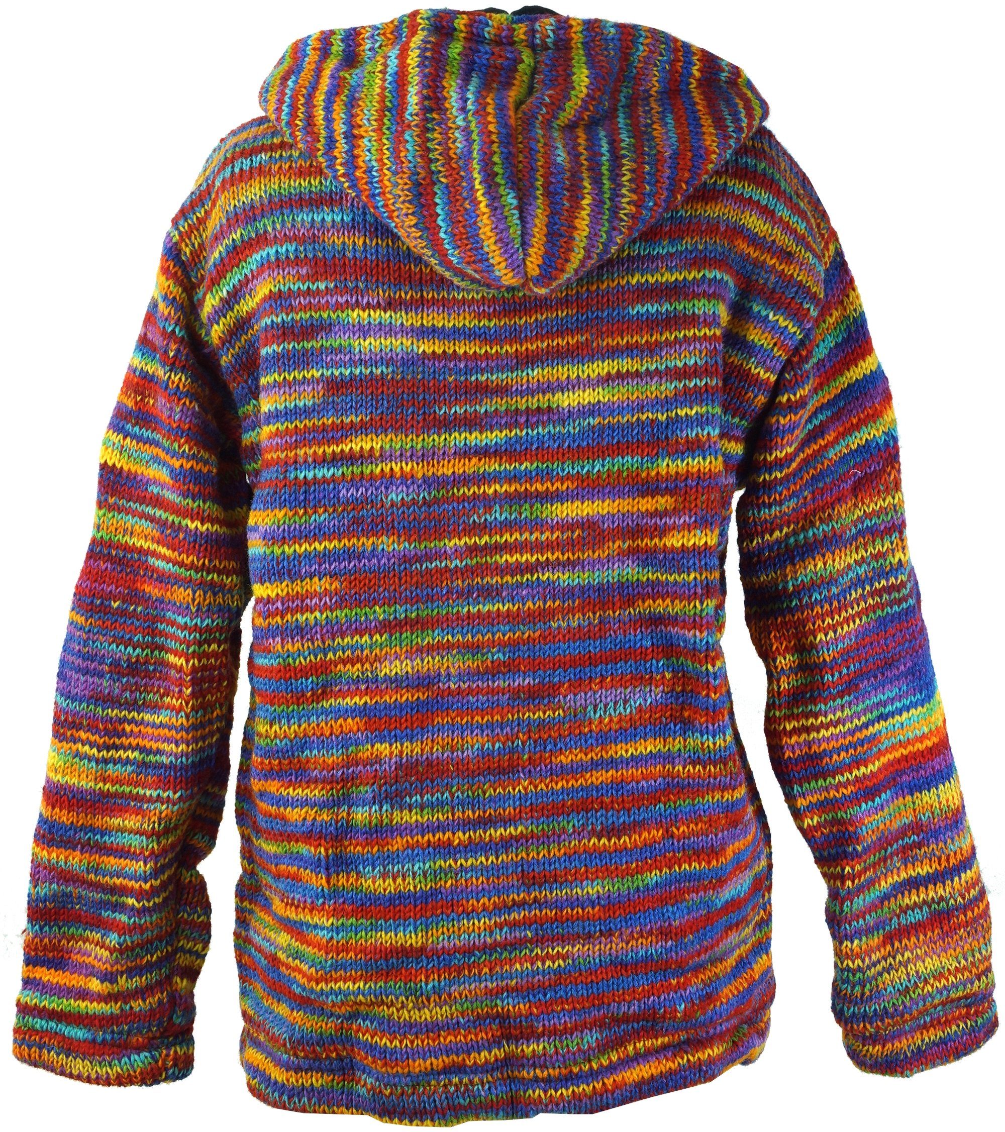 Guru-Shop Langjacke Strickjacke Wolljacke Nepaljacke - Modell 12 alternative Bekleidung – Bild 5 von 5