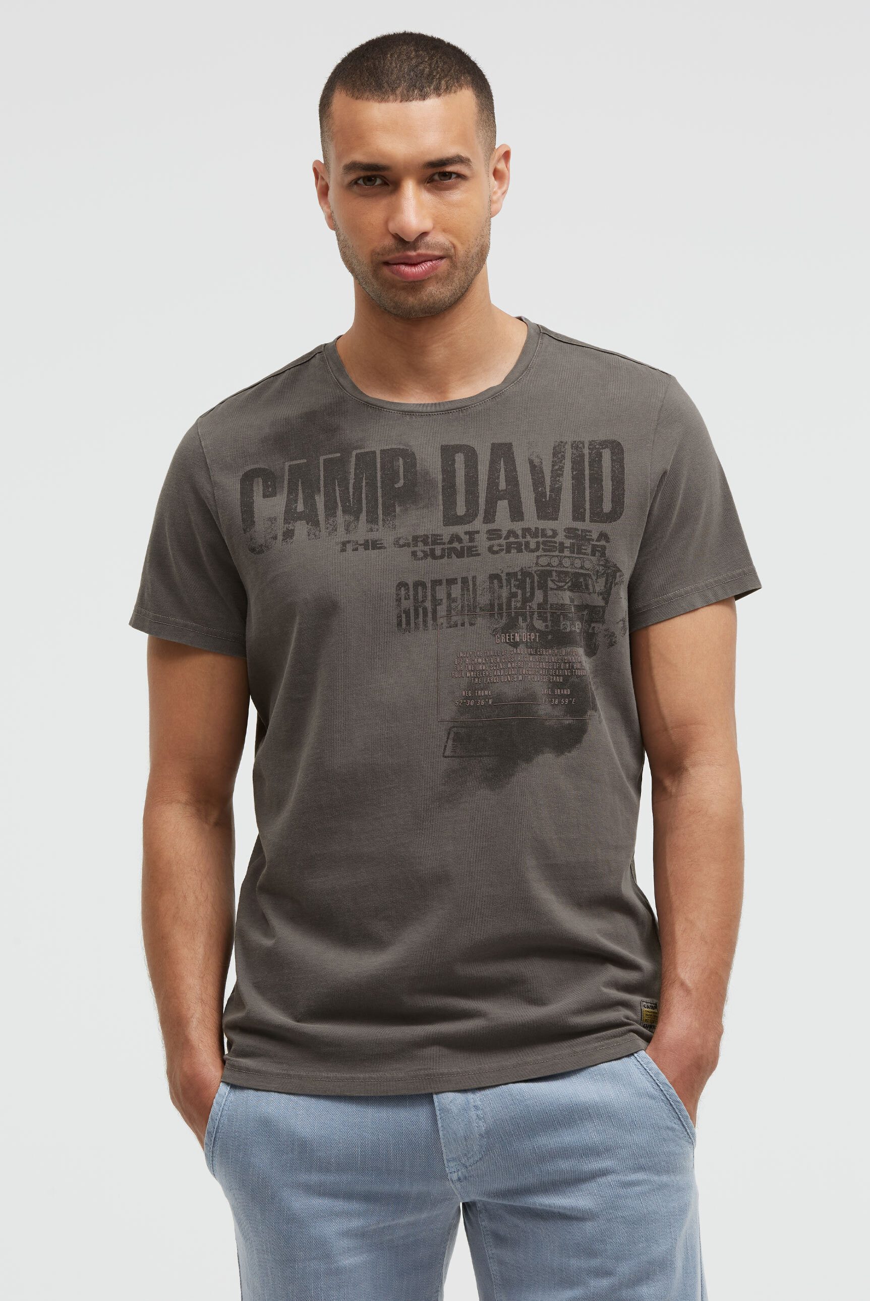 CAMP DAVID Rundhalsshirt aus Baumwolle