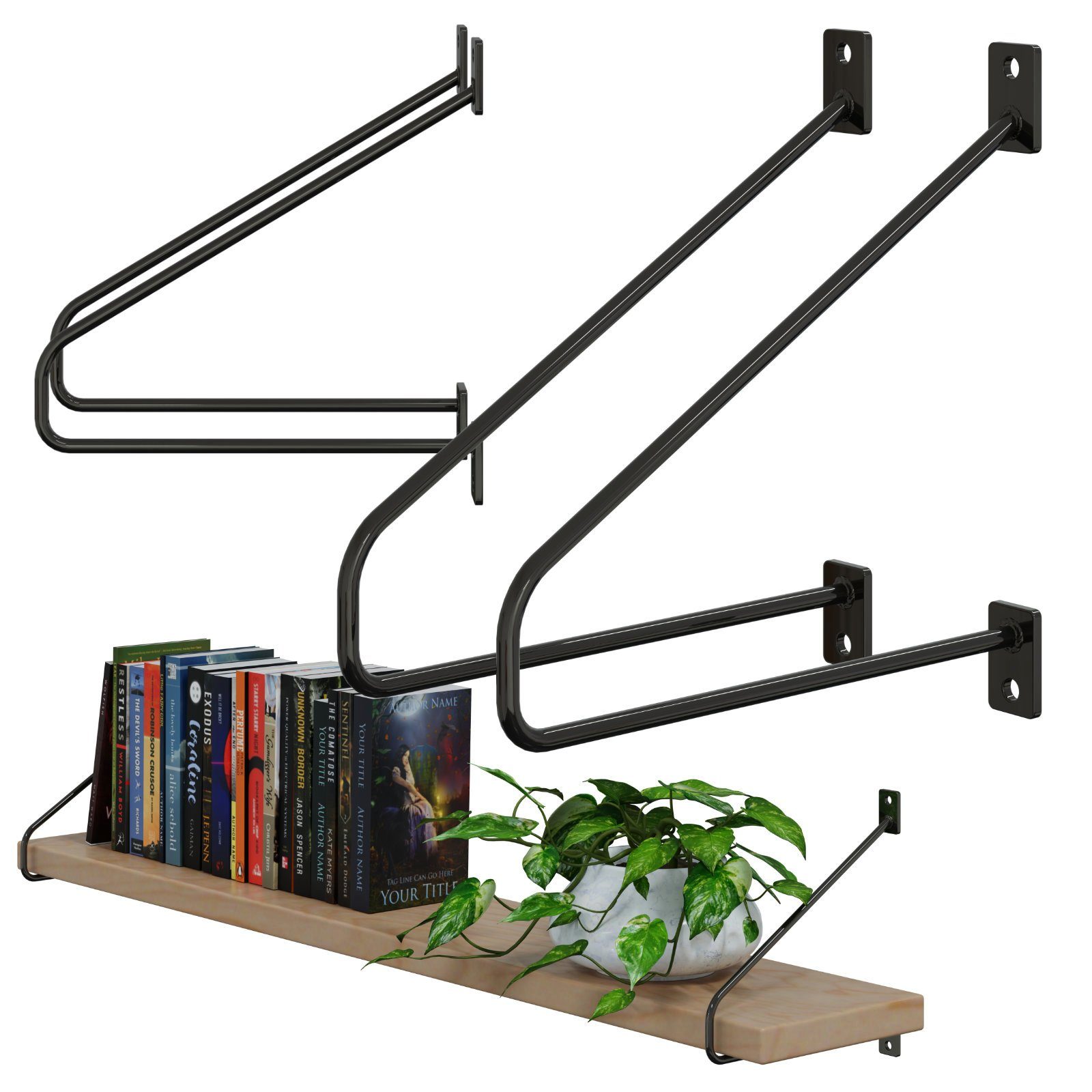HAGO Wandregalhalter DIY 2er Set Wandregalhalter günstig online kaufen