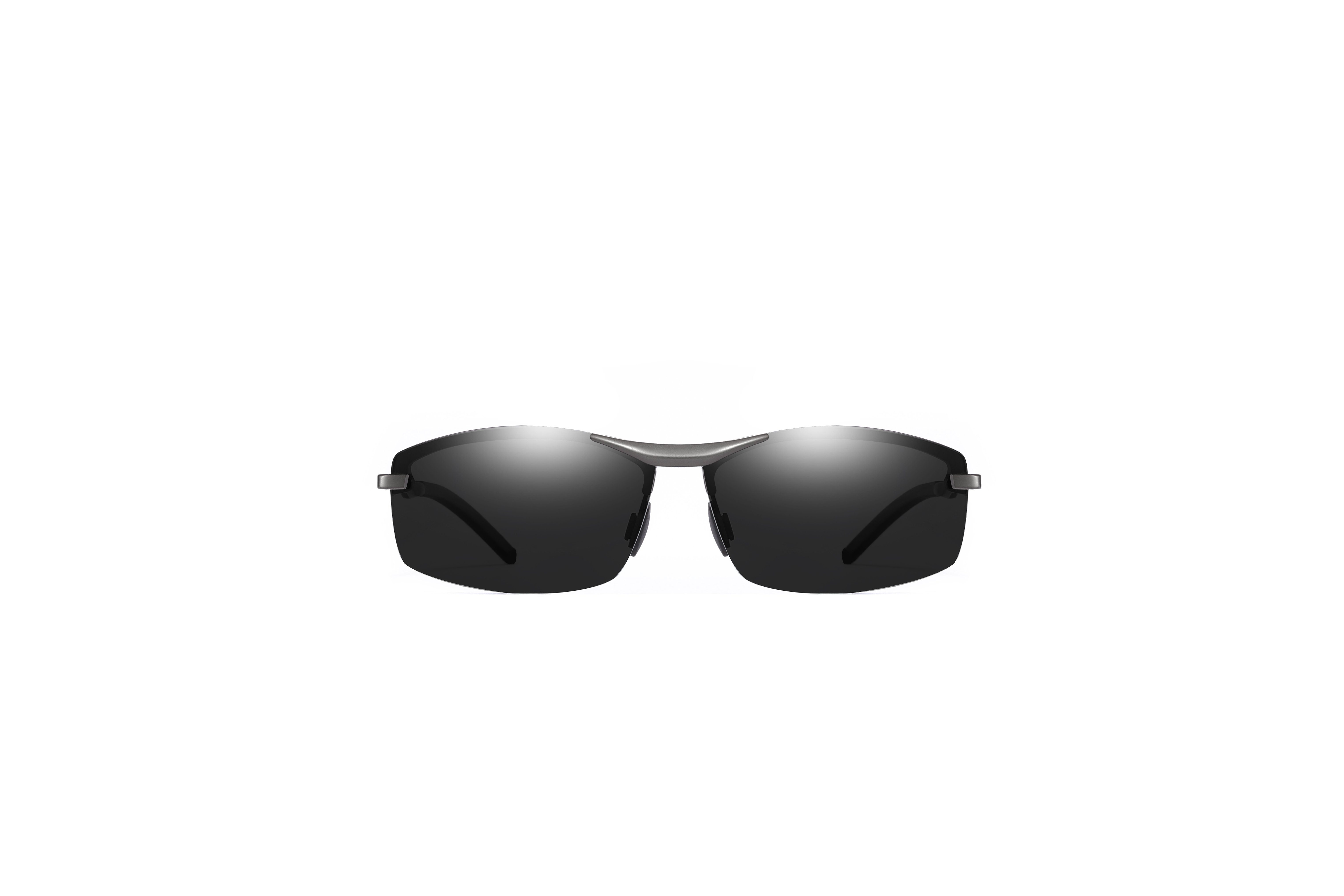 Sportbrille Sonnenbrille Herren UV400 polarisiert Sonnenbrille PACIEA 100% silberschwarz Leicht Schutz