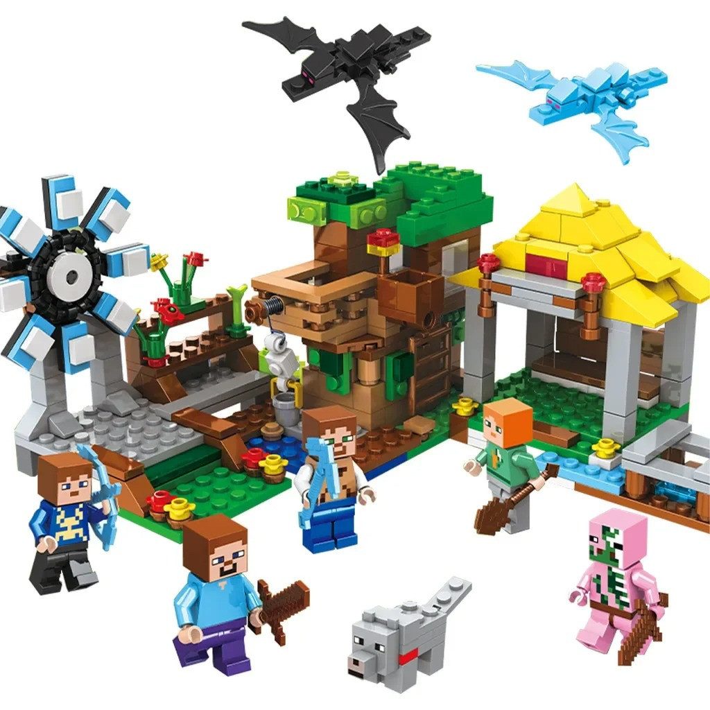 Athlix Klemmbausteine Set kompatibel mit Lego für Minecraft Fans Baustein S günstig online kaufen