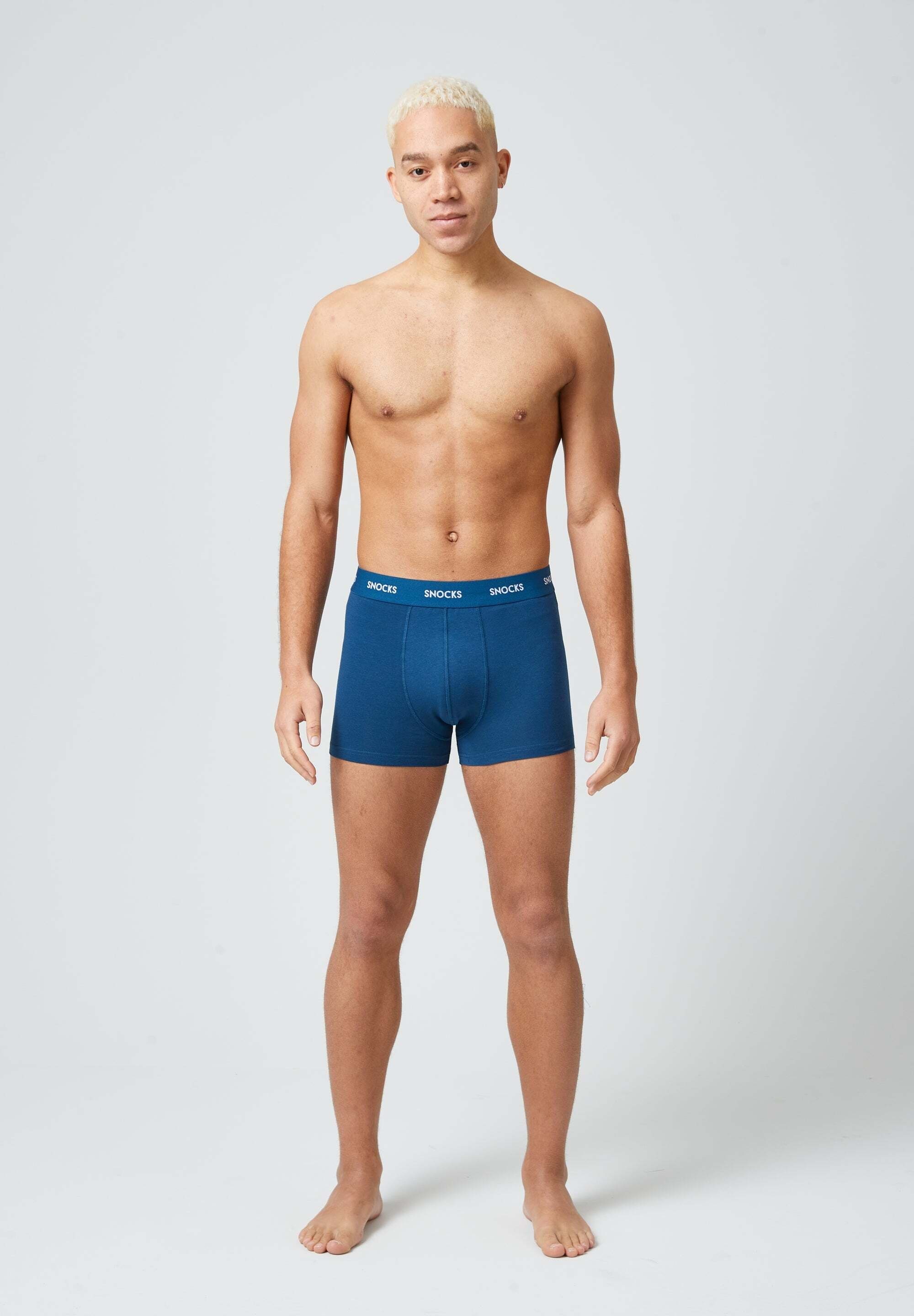 SNOCKS Boxershorts Enge Pants Herren Unterhose mit Streifen (6-St) aus Bio-Baumwolle, ohne kratzenden Zettel
