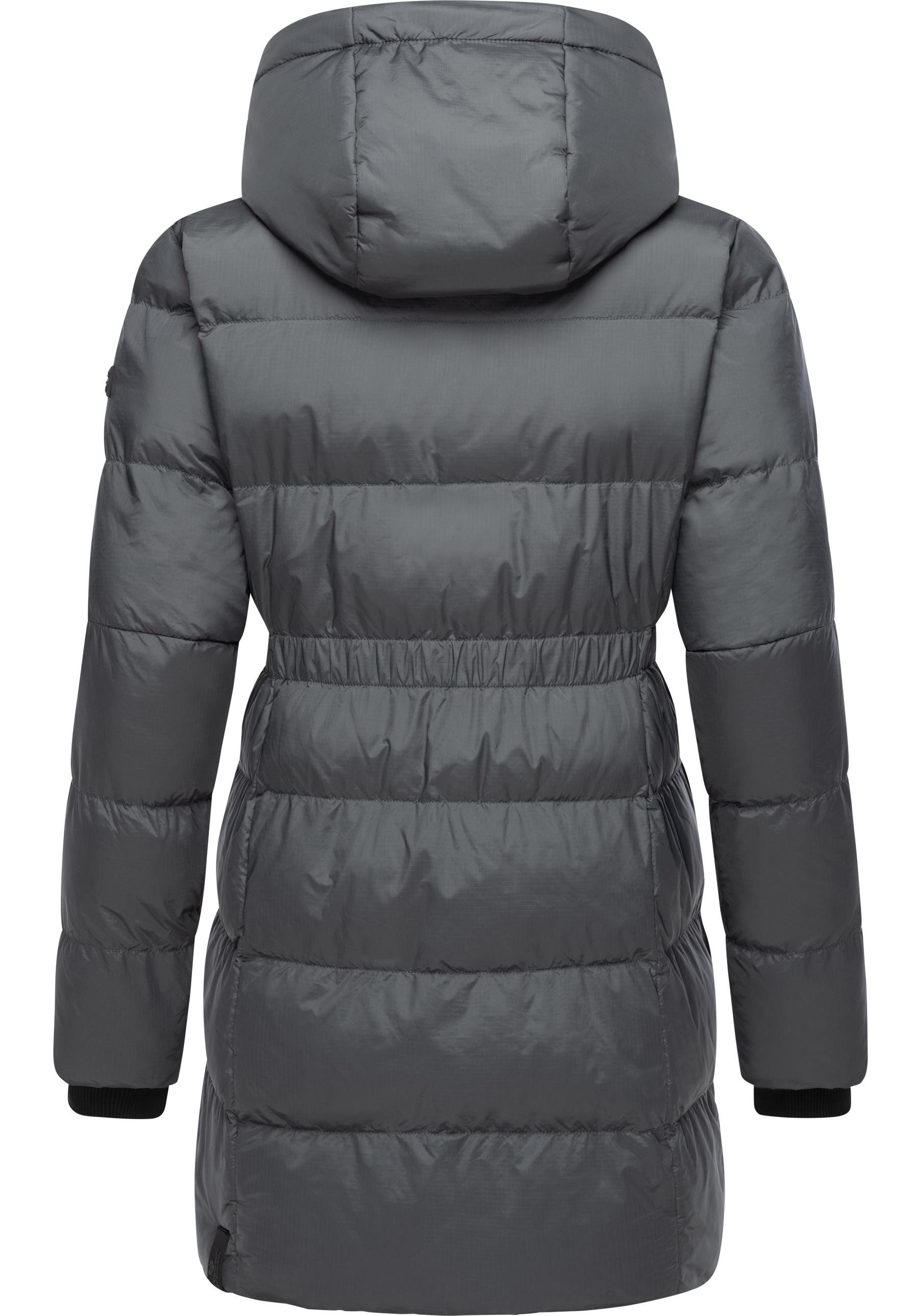Ragwear Kurzmantel Niara stylischer, gesteppter Wintermantel mit gefütterter Kapuze