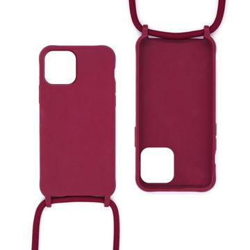 MyGadget Handyhülle Handykette für Apple iPhone 12 / 12 Pro, TPU Hülle mit Band mit Handyband zum Umhängen Kordel Case Schutzhülle