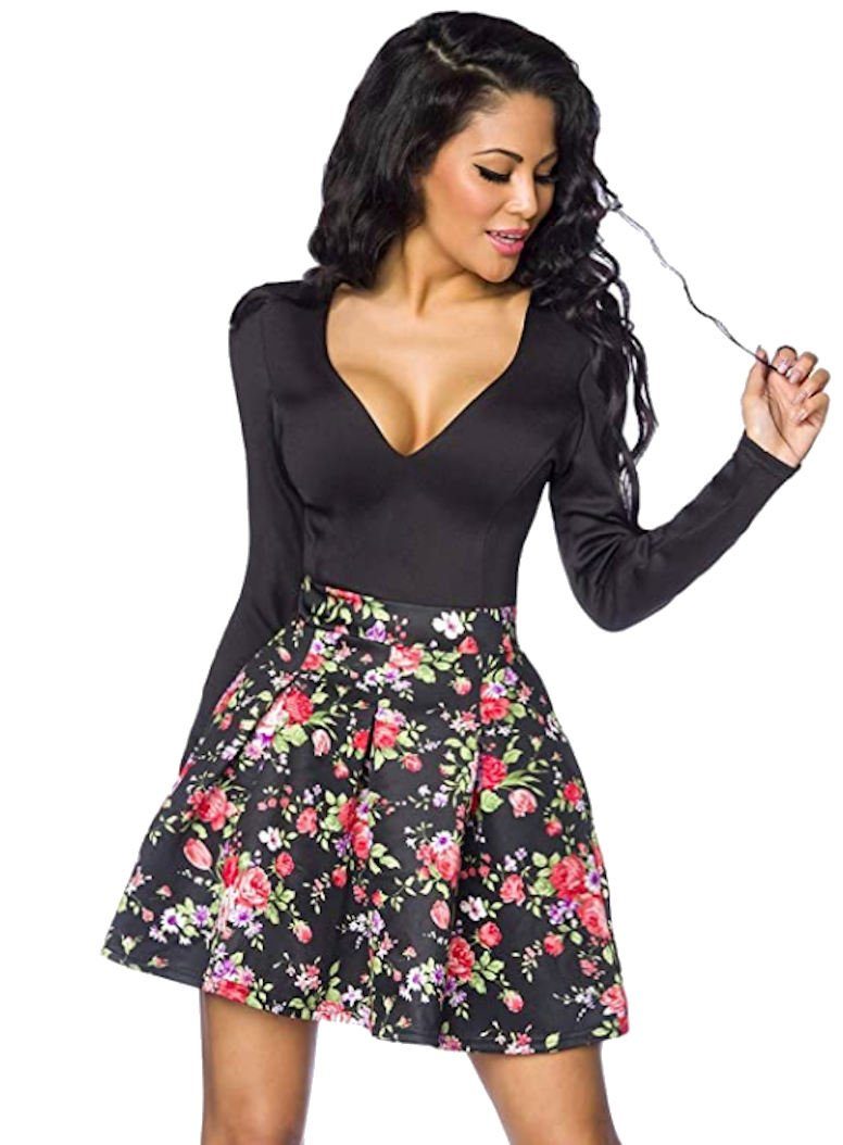 Atixo A-Linien-Kleid Minikleid A-Linie Sommerkleid langärmiges günstig online kaufen