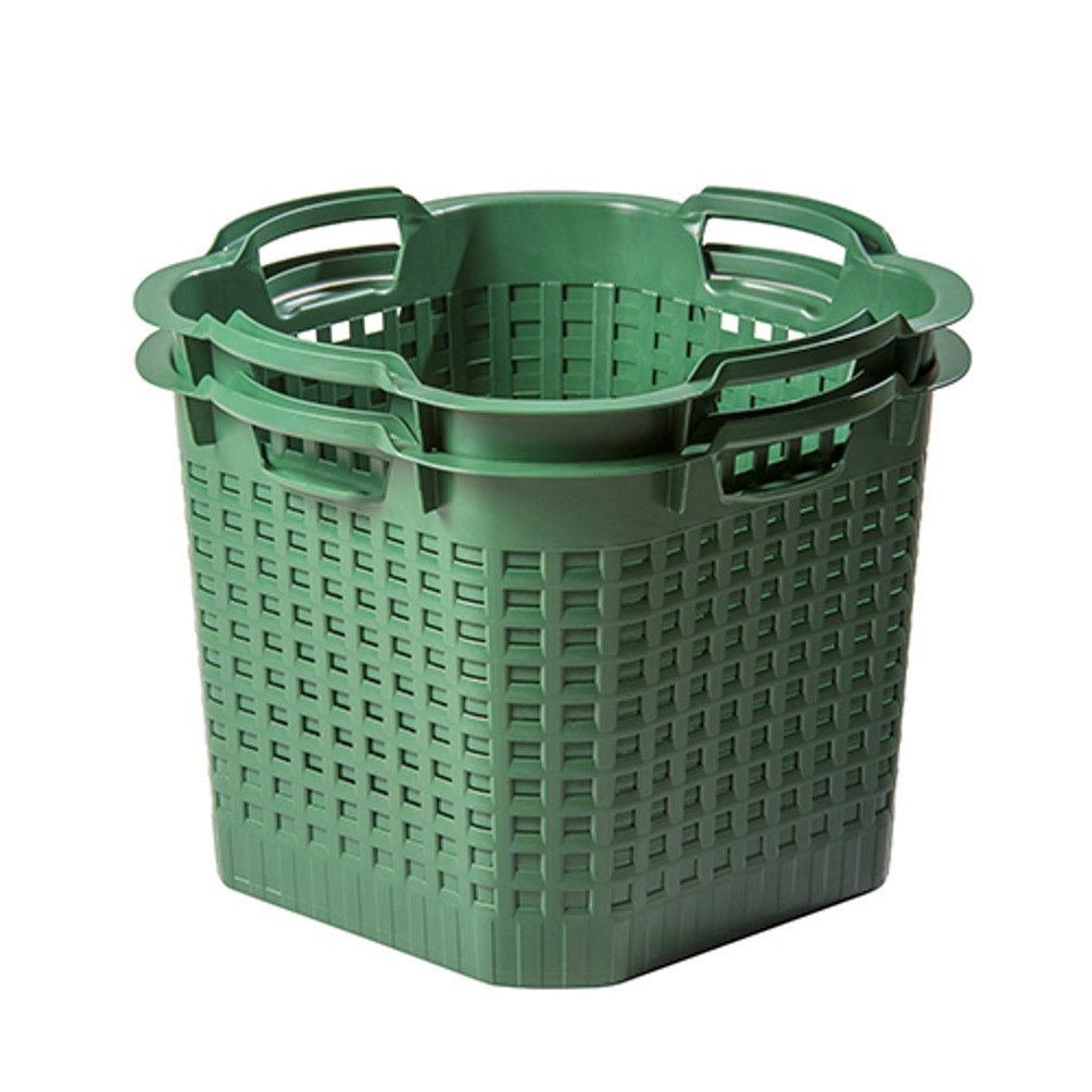 GreenLife Allzweckkorb Korb Unikorb Gartenkorb Multikorb Holzkorb Gartenkorb grün 25 Liter