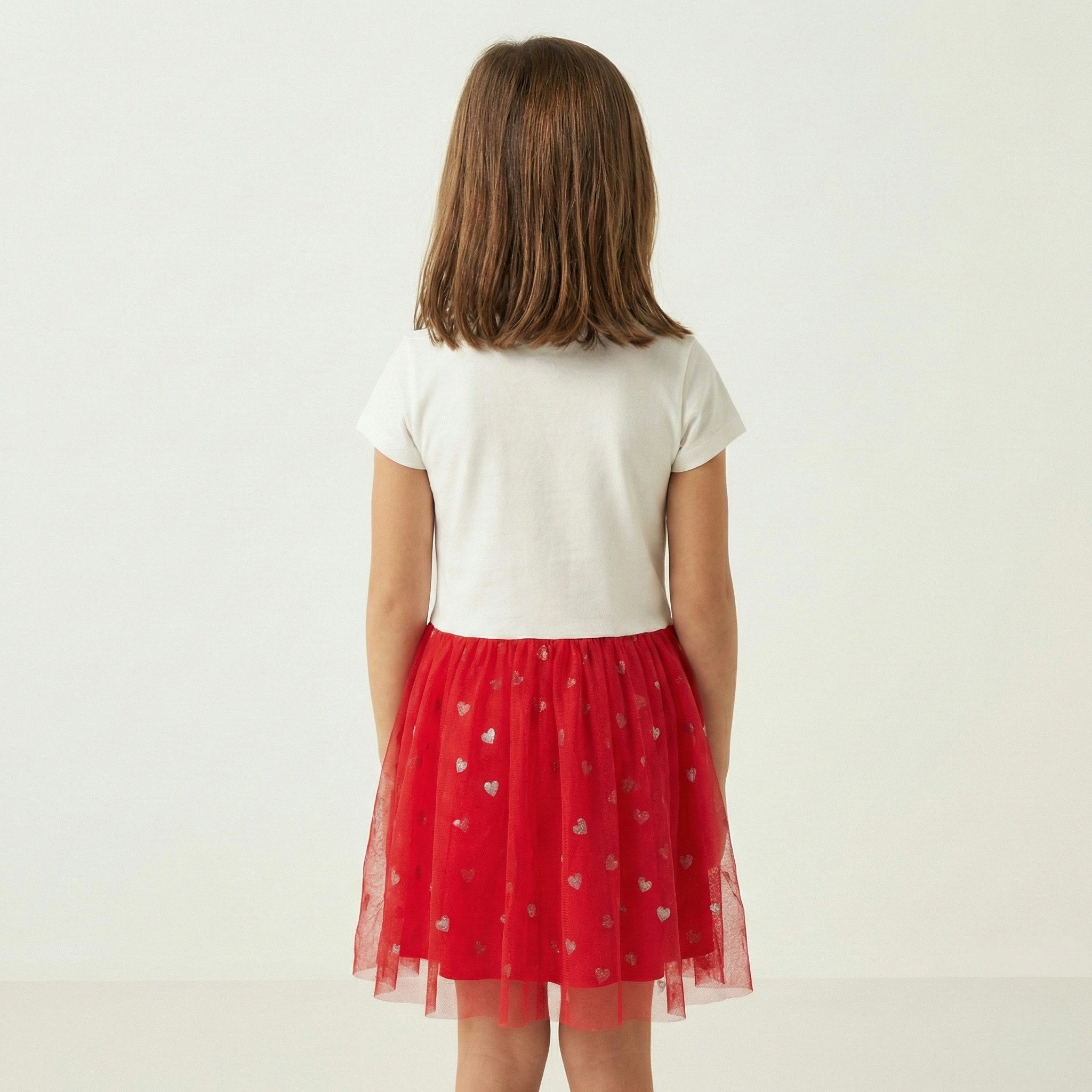 Disney Tüllkleid Disney Minnie Maus Kinder Mädchen Sommerkleid Kleid 100% Baumwolle, Gr. 92 bis 128