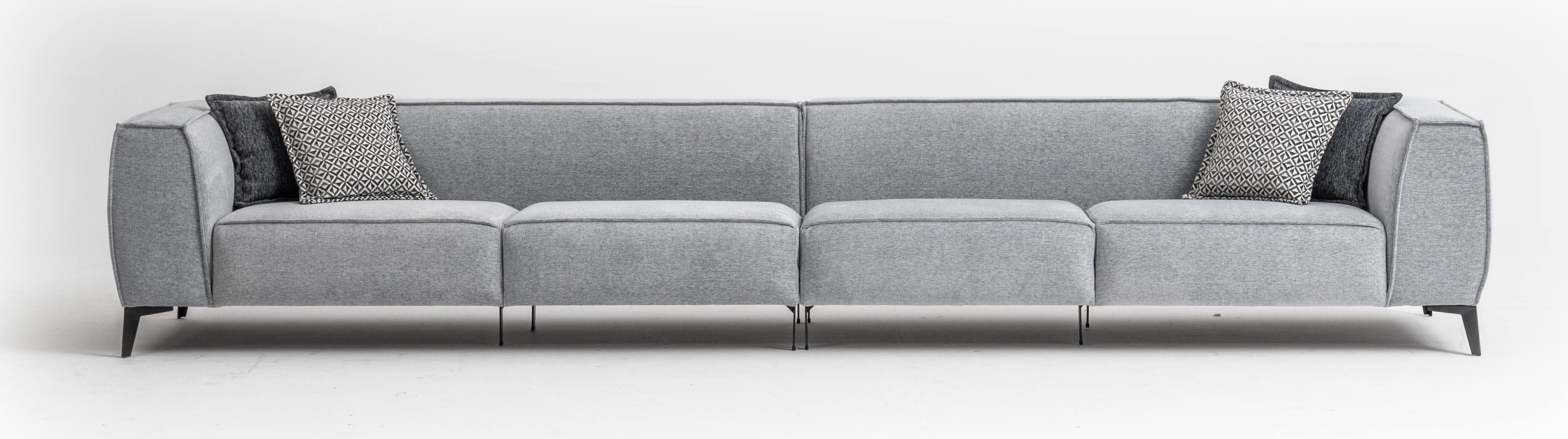 Xlmoebel Big-Sofa Moderne Wohnzimmercouch aus Stoff in elegantem Design, Hergestellt in Europa