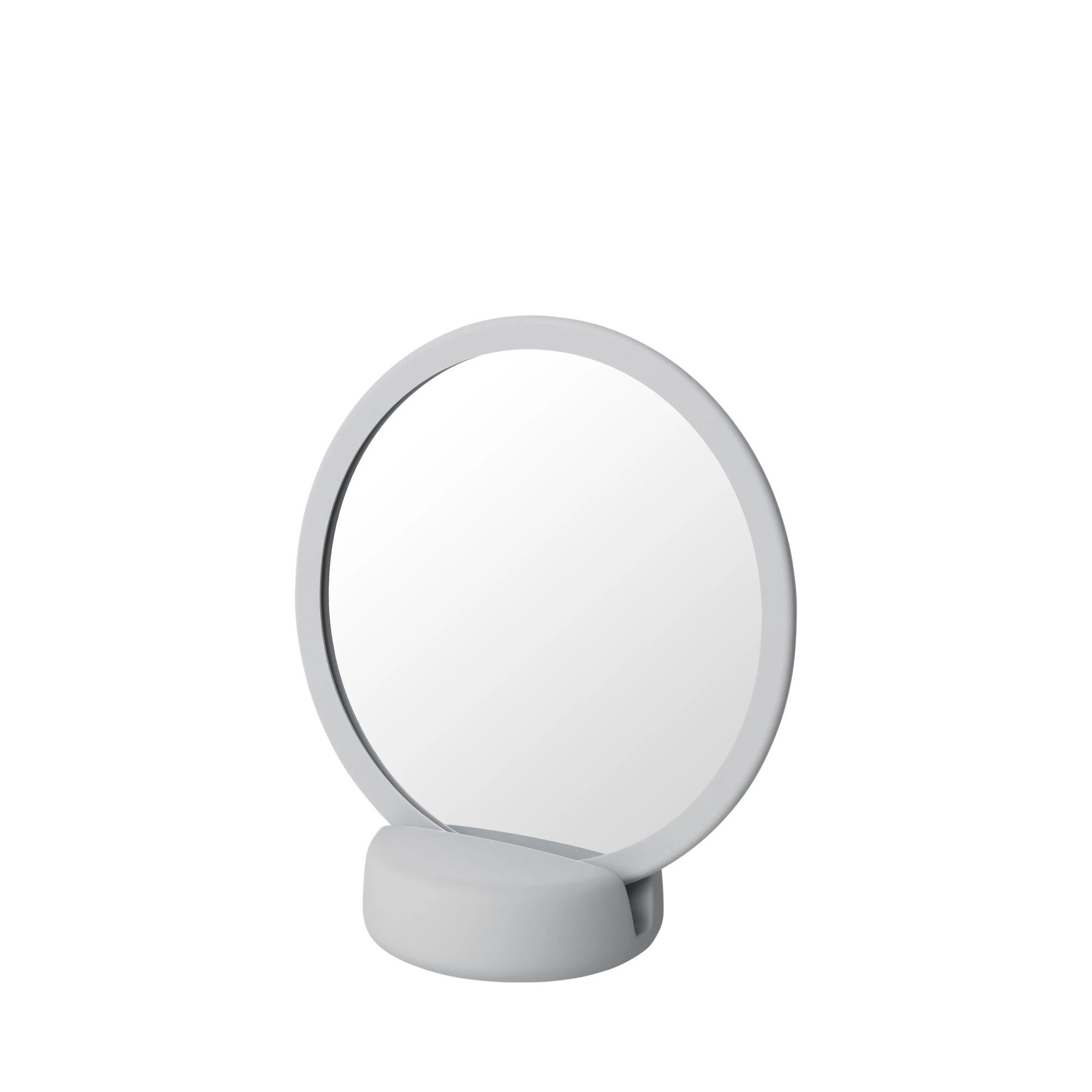 blomus Schminkspiegel -SONO- Kosmetikspiegel, Badspiegel, 5-fach-Vergrößerung, Soft-Touch, Abnehmbare Halterung