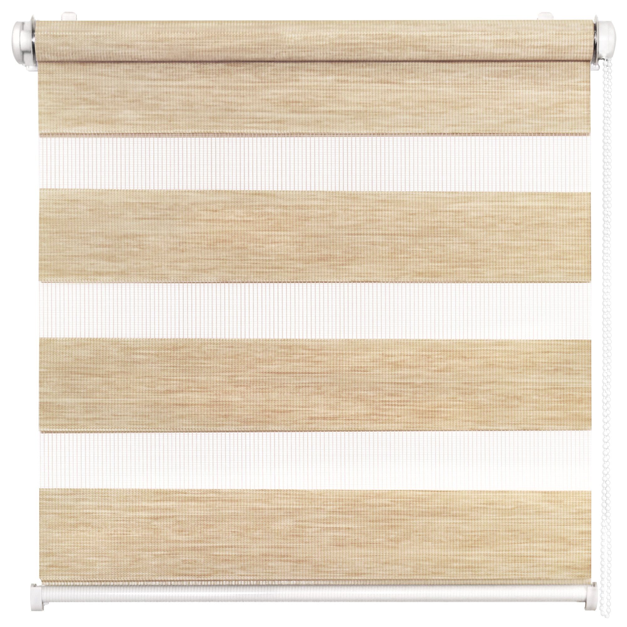 Doppelrollo Fensterrollo Duo-Rollo Klemmfix, Rikmani, Klemm- oder Schraubmontage, Moderne Optik, Klemm- oder Schraubmontage, Sicht- und Sonnenschutz