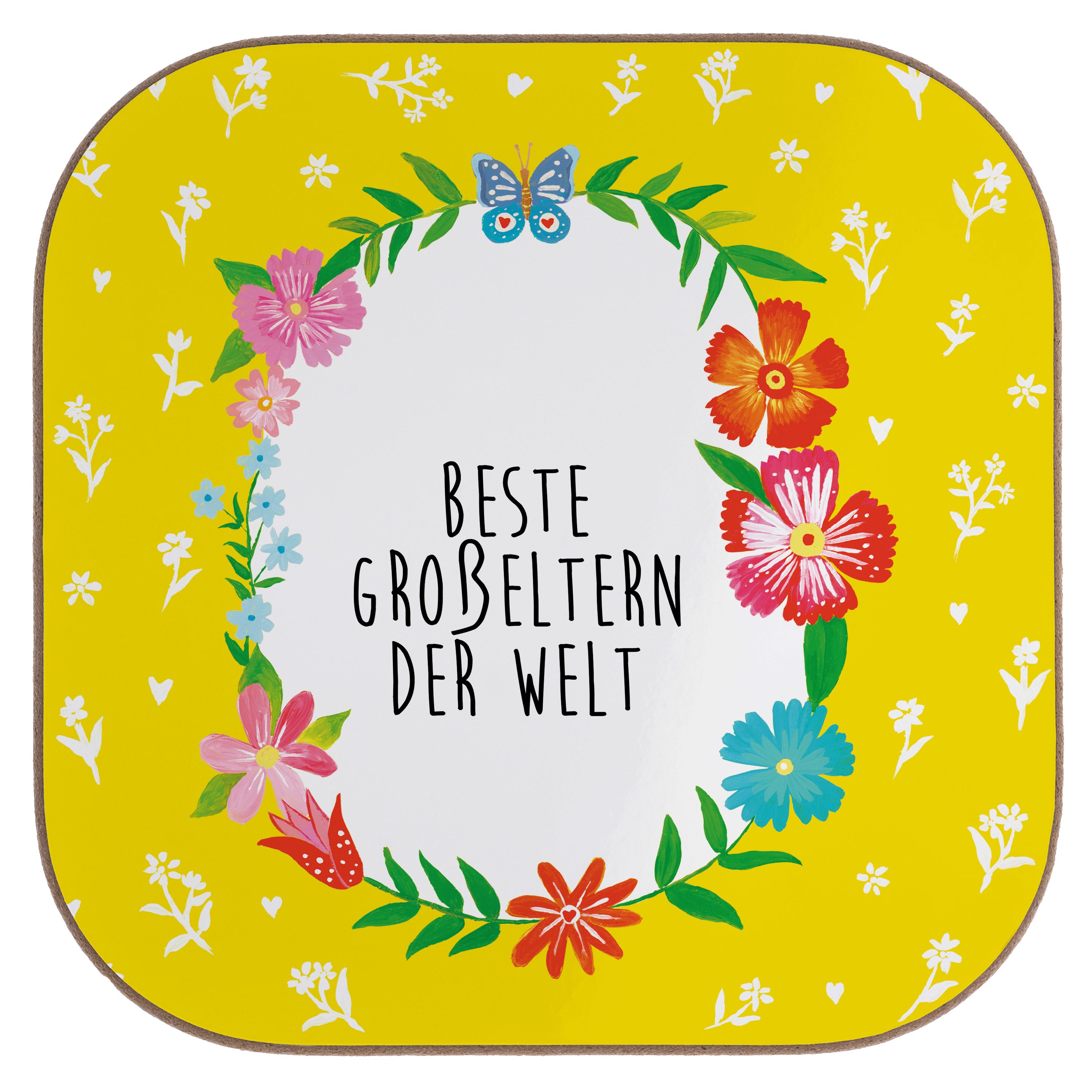 - - Weiß Getränkeunt, Großeltern Großmutter, Geschenk, Panda Mrs. Mr. & 1-tlg. Getränkeuntersetzer Enkelkind, Opa,