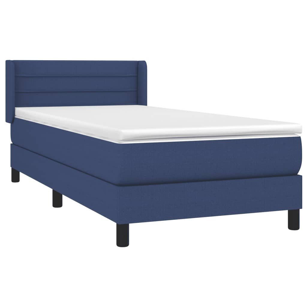 vidaXL Bett Boxspringbett mit Matratze Blau günstig online kaufen