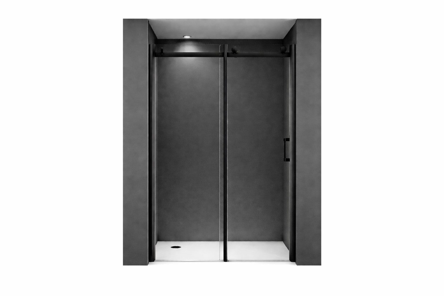 BuyLando.Shop Dusch-Schiebetür Glaswerk Westfalen- Viktoria 150x195cm Nischentür/Schiebetür SW, 100x195 cm, Glas