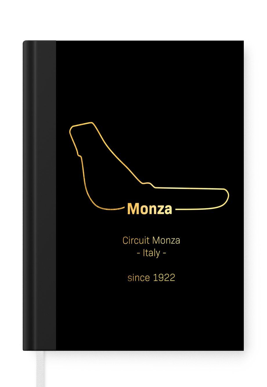 MuchoWow Notizbuch Monza - Formel 1 - Rennstrecke, Journal, Merkzettel, Tagebuch, Notizheft, A5, 98 Seiten, Haushaltsbuch