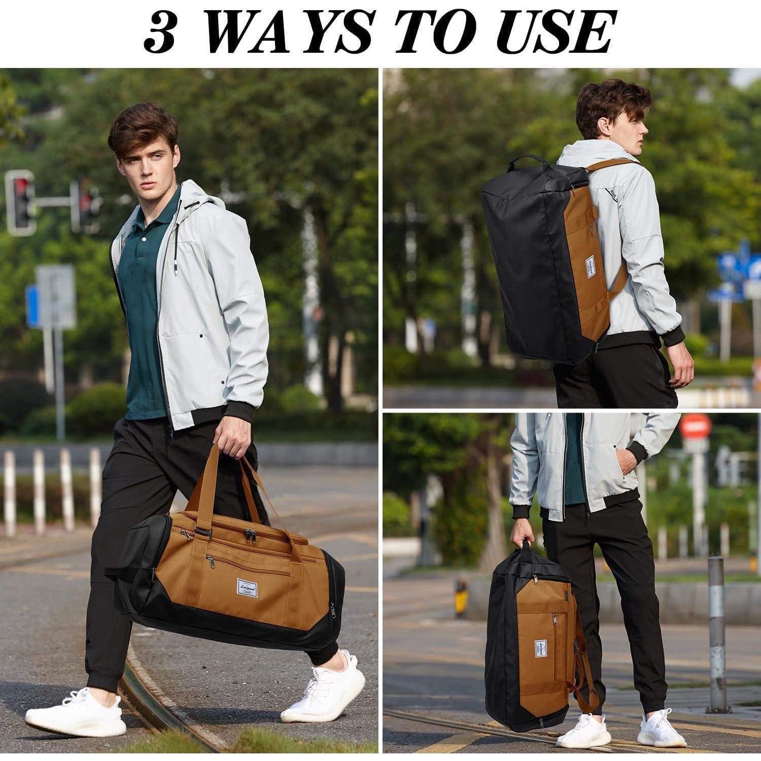LuxusKollektion Sporttasche Sporttasche Herren 40L Rucksack Reisetasche Trainingstasche