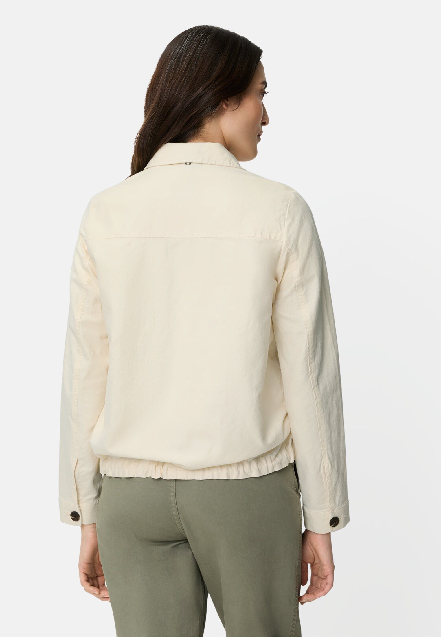 camel active Blusenblazer aus einem Leinenmix Langarm Button-Down günstig online kaufen