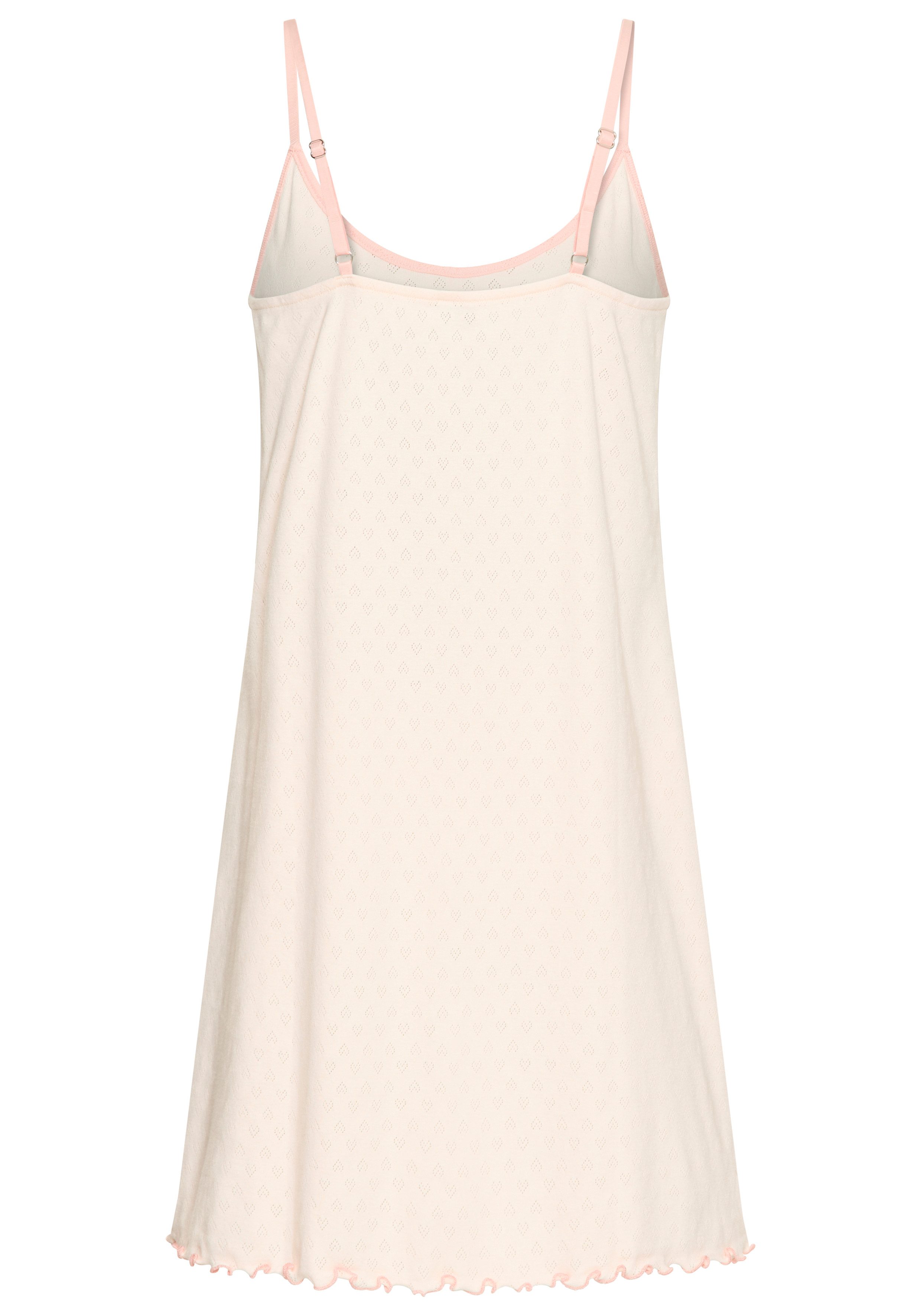 Vivance Dreams Negligé (1-tlg) mit romatischem Ajourstrickmuster