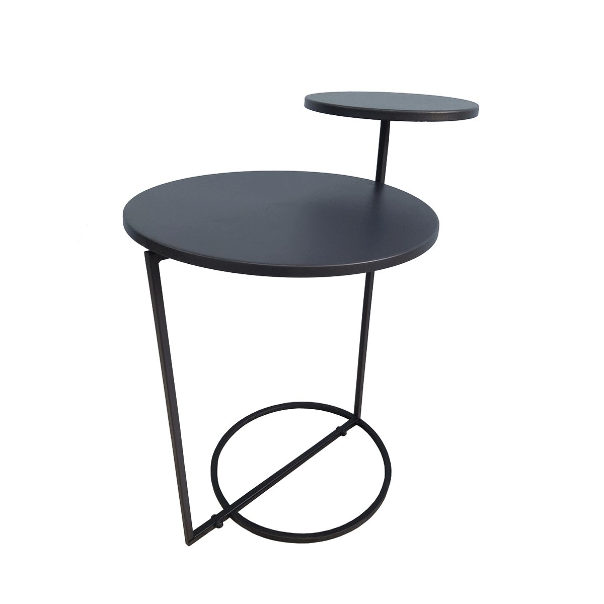 Garden Pleasure Gartenliege Garden Pleasure Beistelltisch IRIS Anthrazit Deko Tisch Sofa Coucht