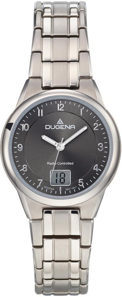 Dugena Funkuhr GENT, 4460836, Armband aus leichtem Titan