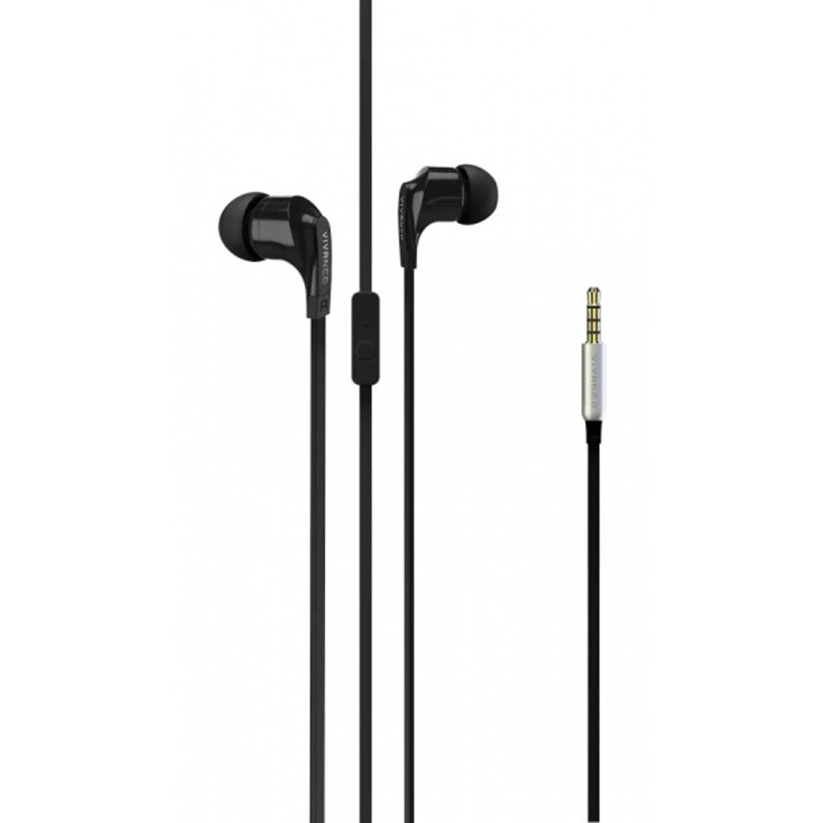 Vivanco Smartphone-Headset (VIVANCO In Ear Наушники in Schwarz, FUSION)