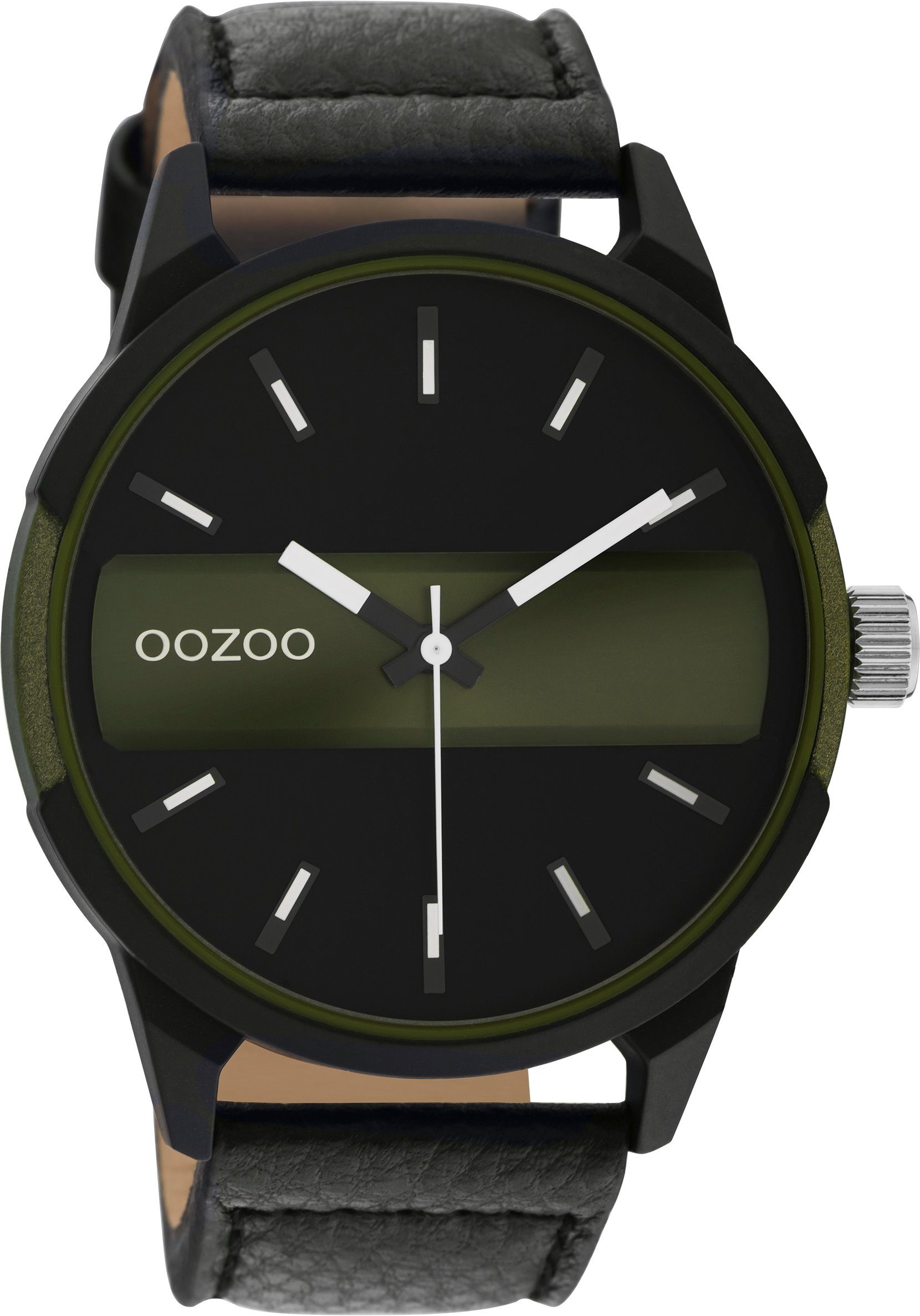 OOZOO Quarzuhr C11002, Armbanduhr, Herrenuhr, Lederarmband günstig online kaufen