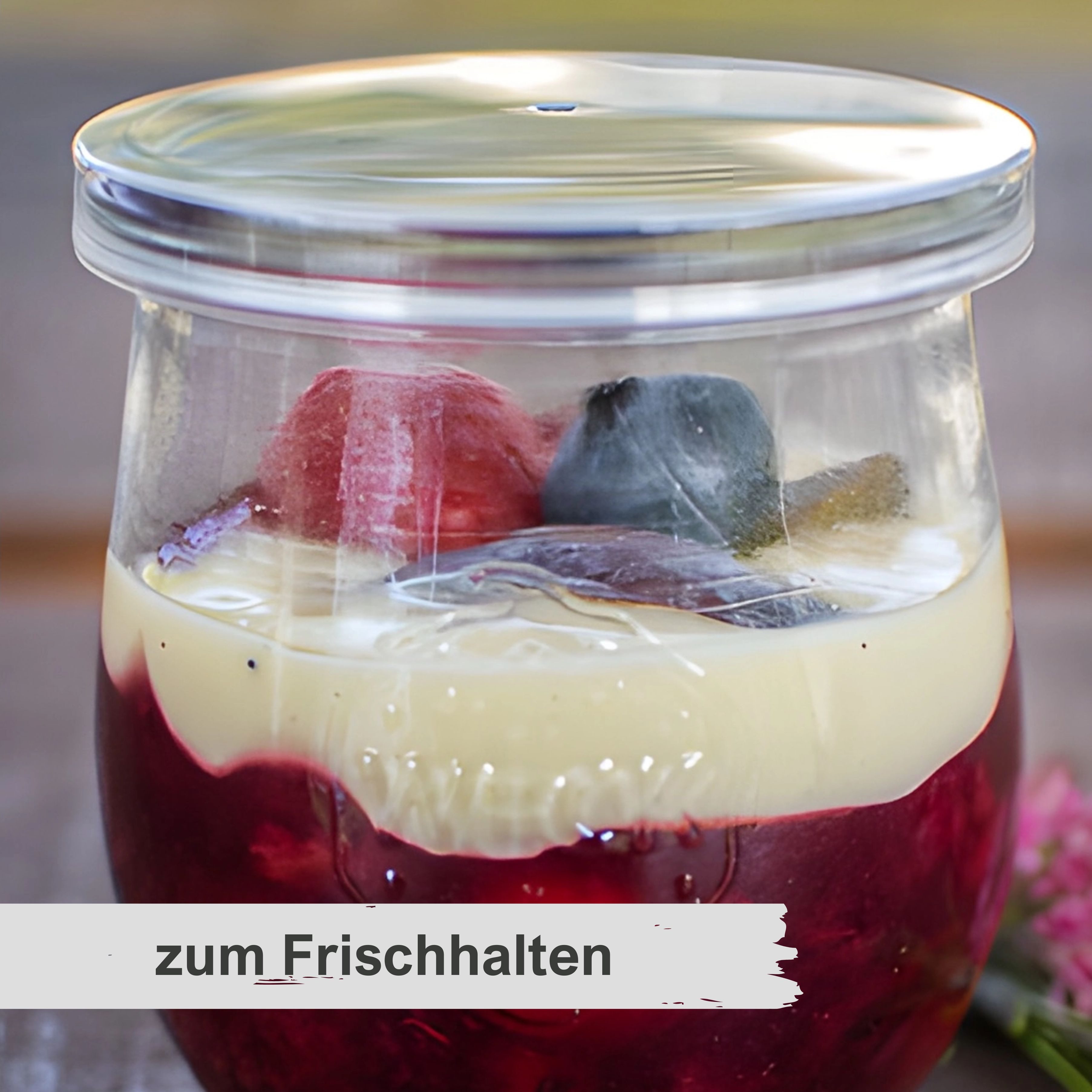 mikken Frischhaltedeckel 12x Klarsichtdeckel für WECK-Gläser transparente Frischhaltedeckel, (Spar-Set, verschiedene Größen), 12er Set, passend für RR60, RR80 oder RR100