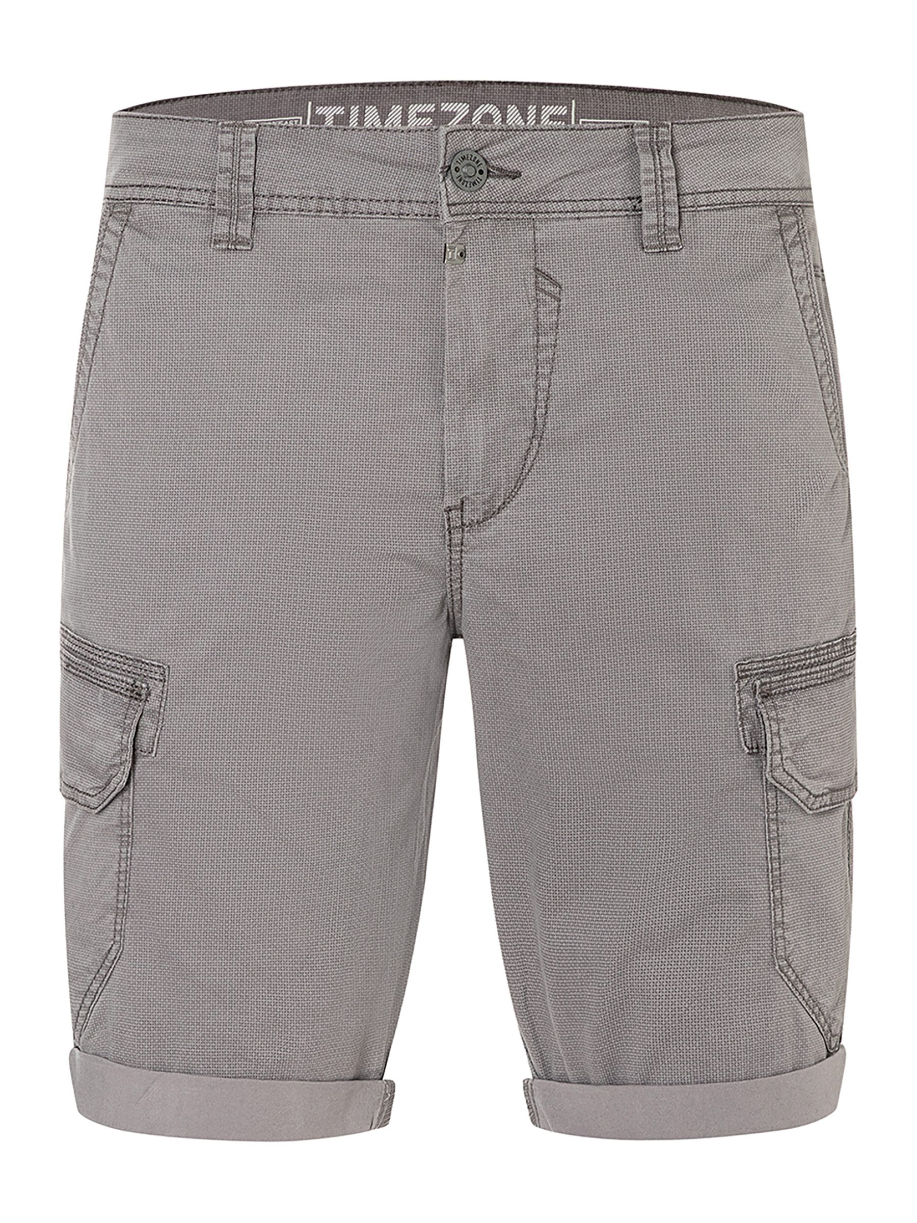 TIMEZONE Cargoshorts Casual Style Cargohose Slim Fit Cargotaschen für Herren (1-tlg) Baumwolle Slim Fit Einfarbig atmungsaktiv Reißverschluss