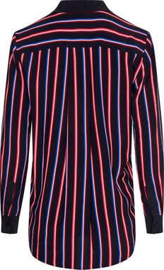 Tommy Hilfiger Langarmbluse VIS STRIPE FLEUR SHIRT LS Mit Polokragen, gestreift