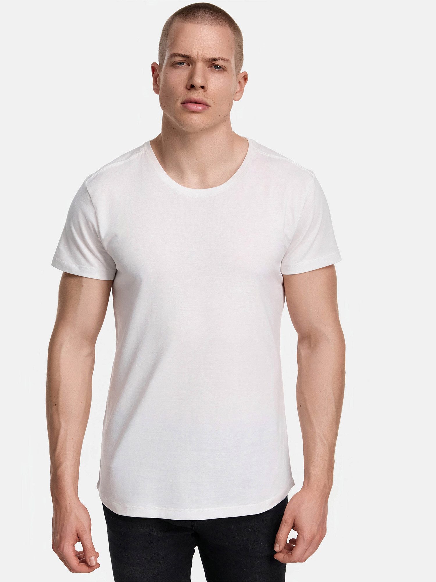 Tazzio T-Shirt E106 (Packung, 7-tlg., 7er-Pack) Herren Basic Rundhalsshirt