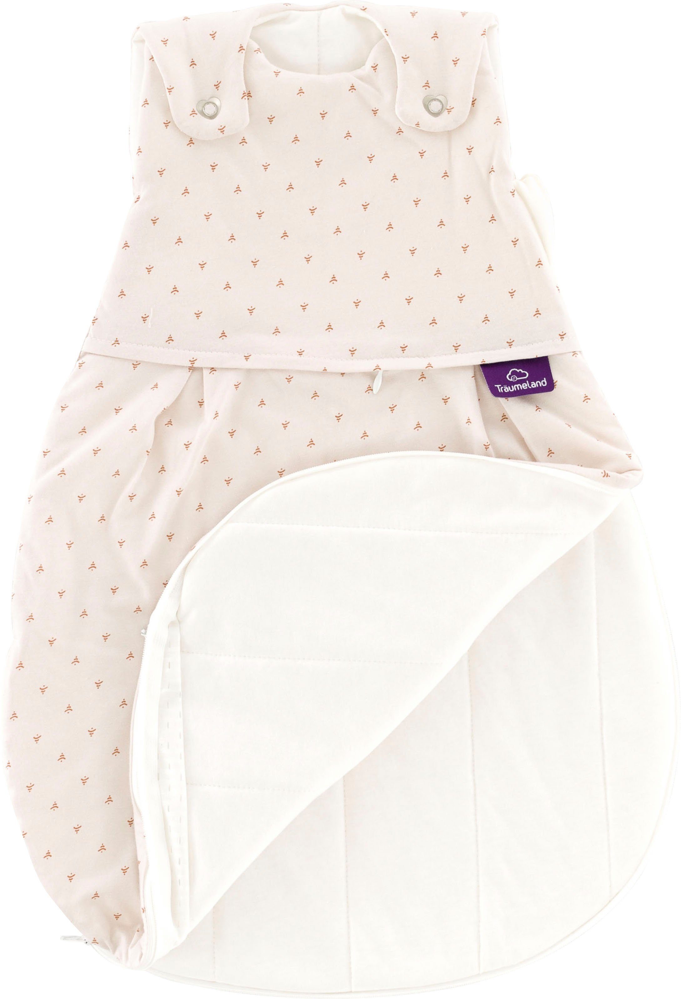 von Twister, 50/56-68/74 3tlg. Babyschlafsack LIEBMICH beige Träumeland Set Babyschlafsack Größe